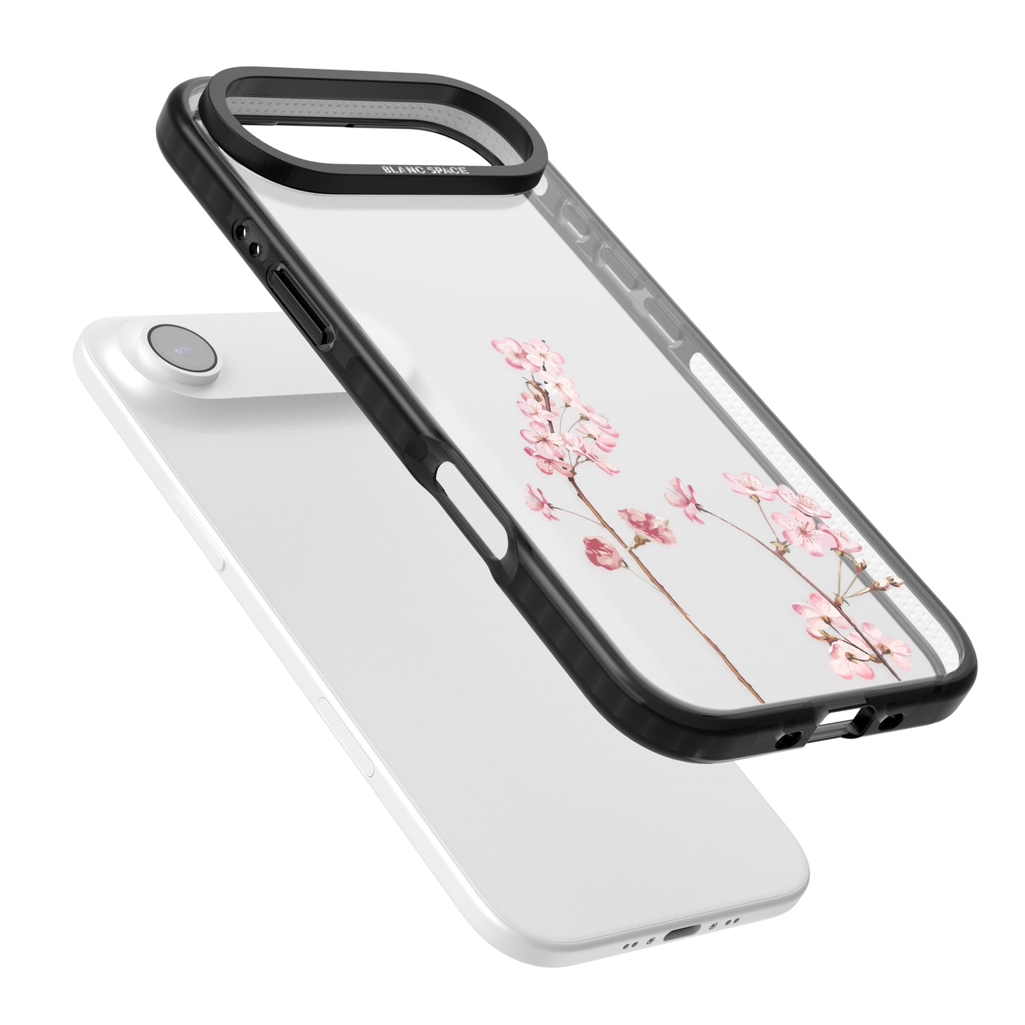 Blossom Flower iPhone 17 Air Impact Black Phone Case Colours
