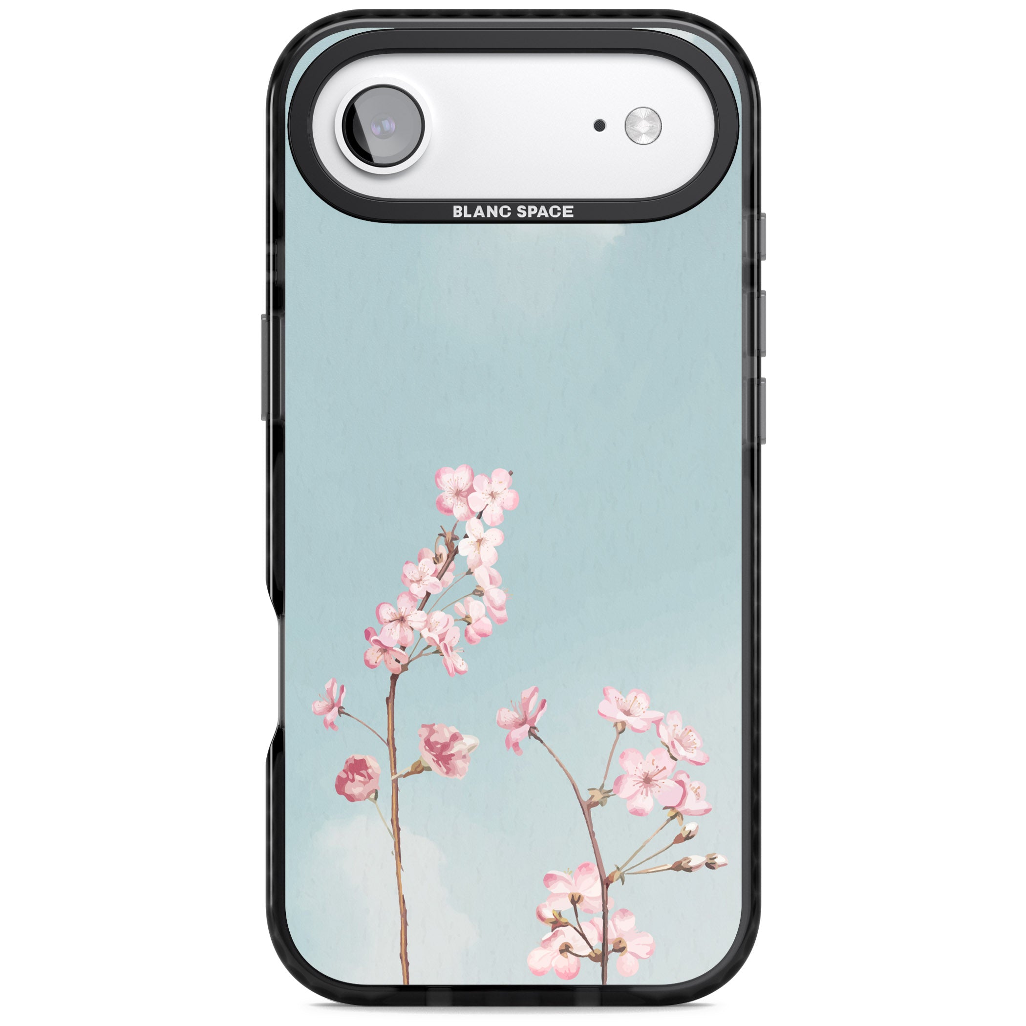 Blossom Flower Sky iPhone 17 Air Impact Black Phone Case