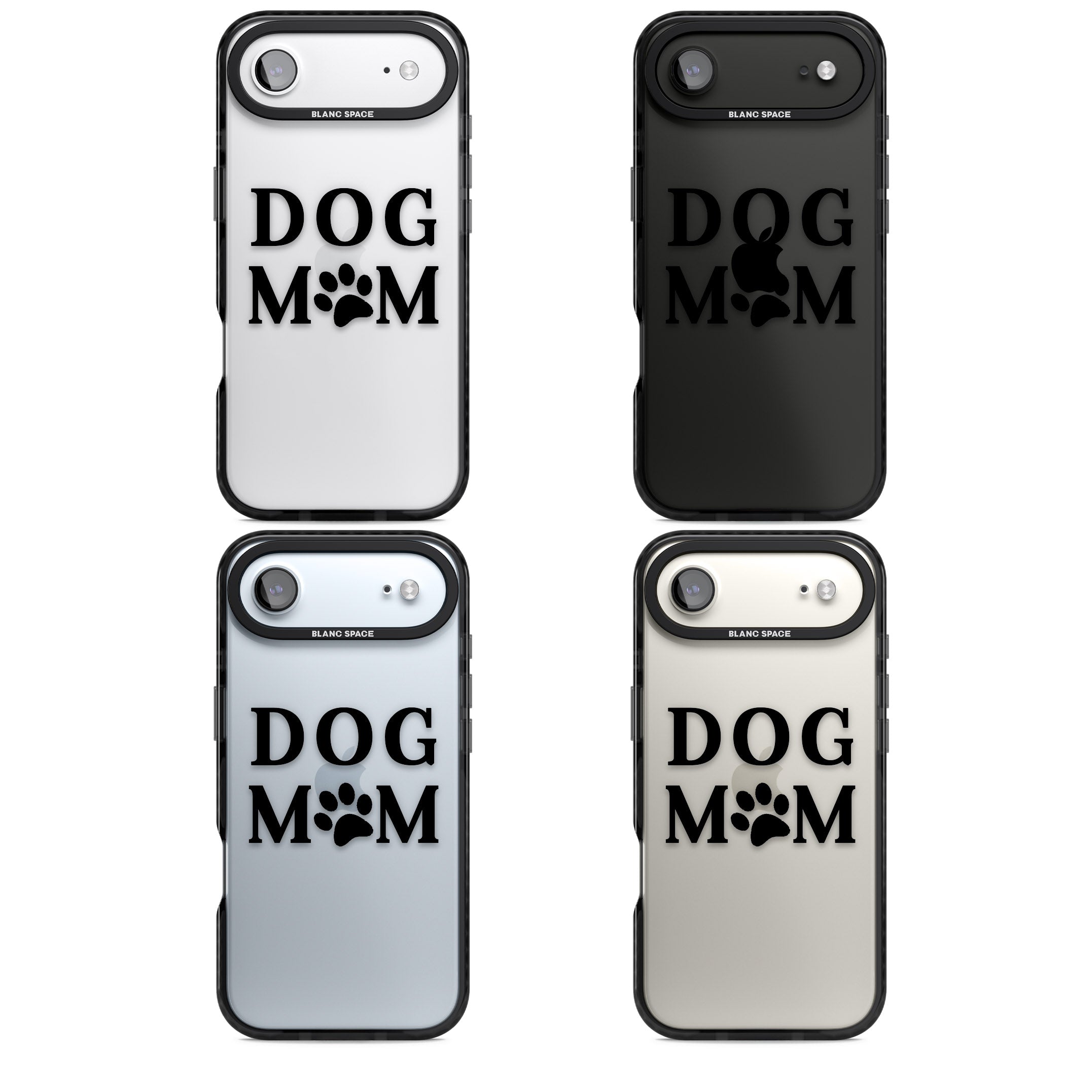 Dog Mom iPhone 17 Air Impact Black Phone Case APT Impact Protection