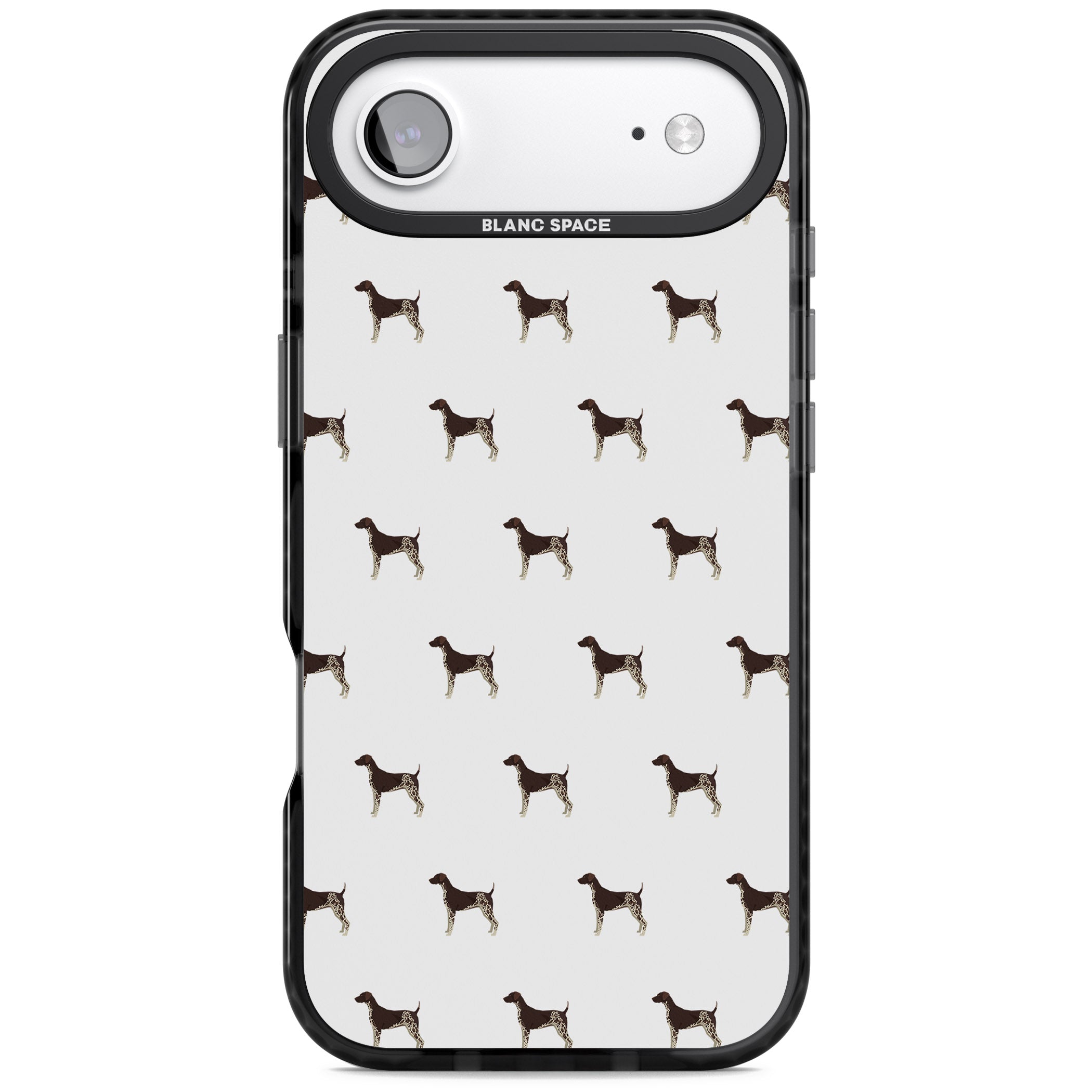 German Shorthaired Pointer Pattern iPhone 17 Air Impact Black Phone Case