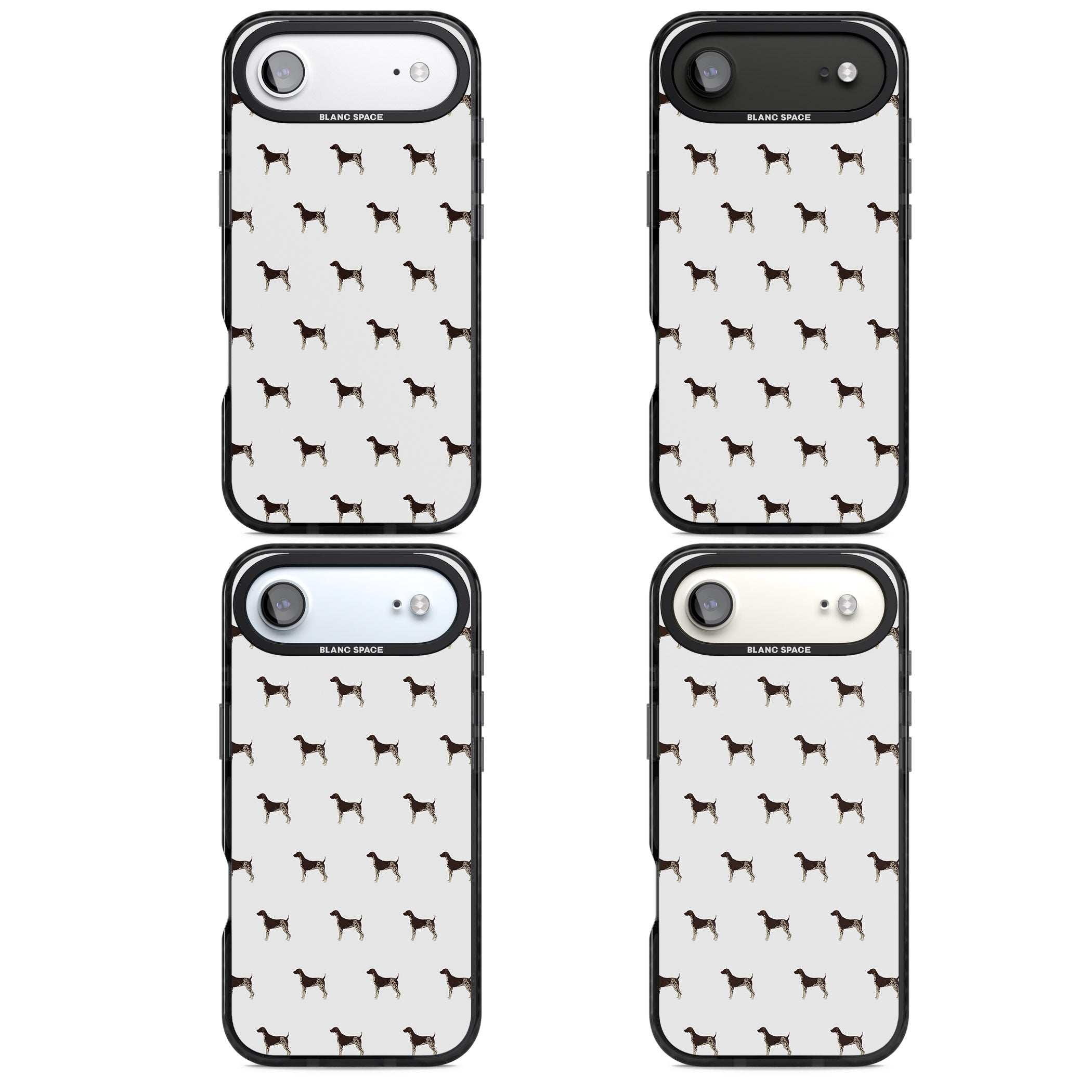 German Shorthaired Pointer Pattern iPhone 17 Air Impact Black Phone Case APT Impact Protection