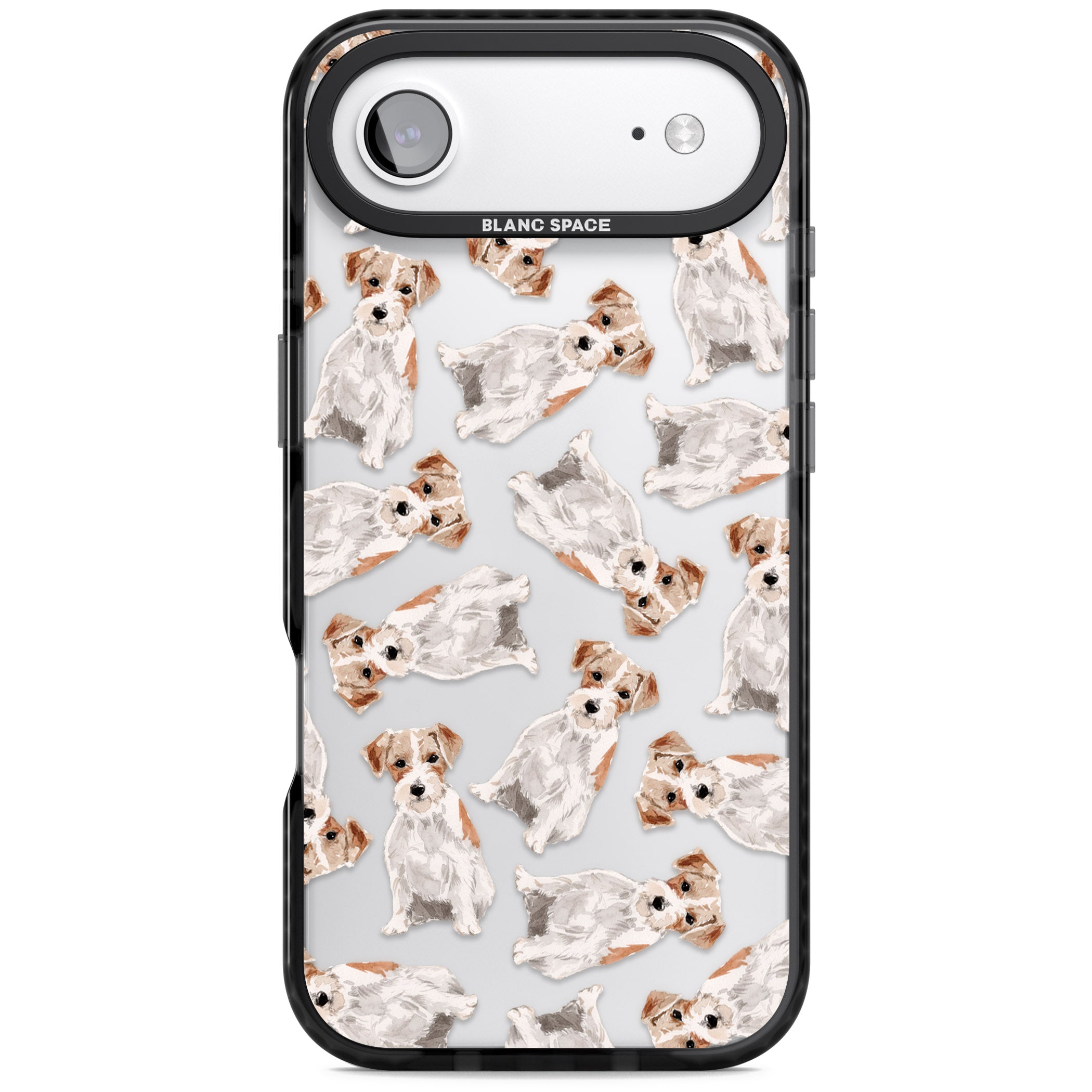 Whimsical Wirehaired Jack Russell iPhone 17 Air Impact Black Phone Case