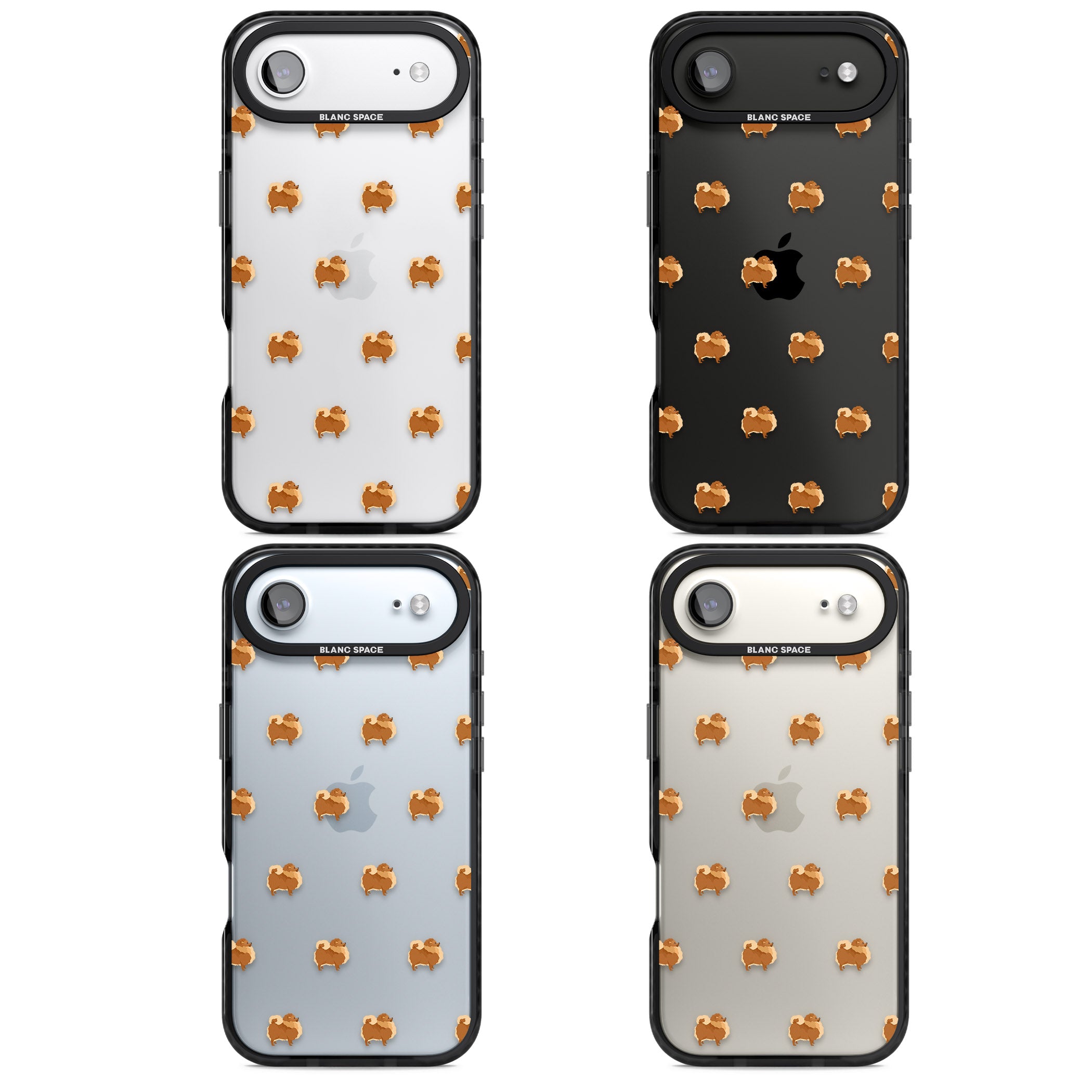 Pomeranian Delight iPhone 17 Air Impact Black Phone Case APT Impact Protection