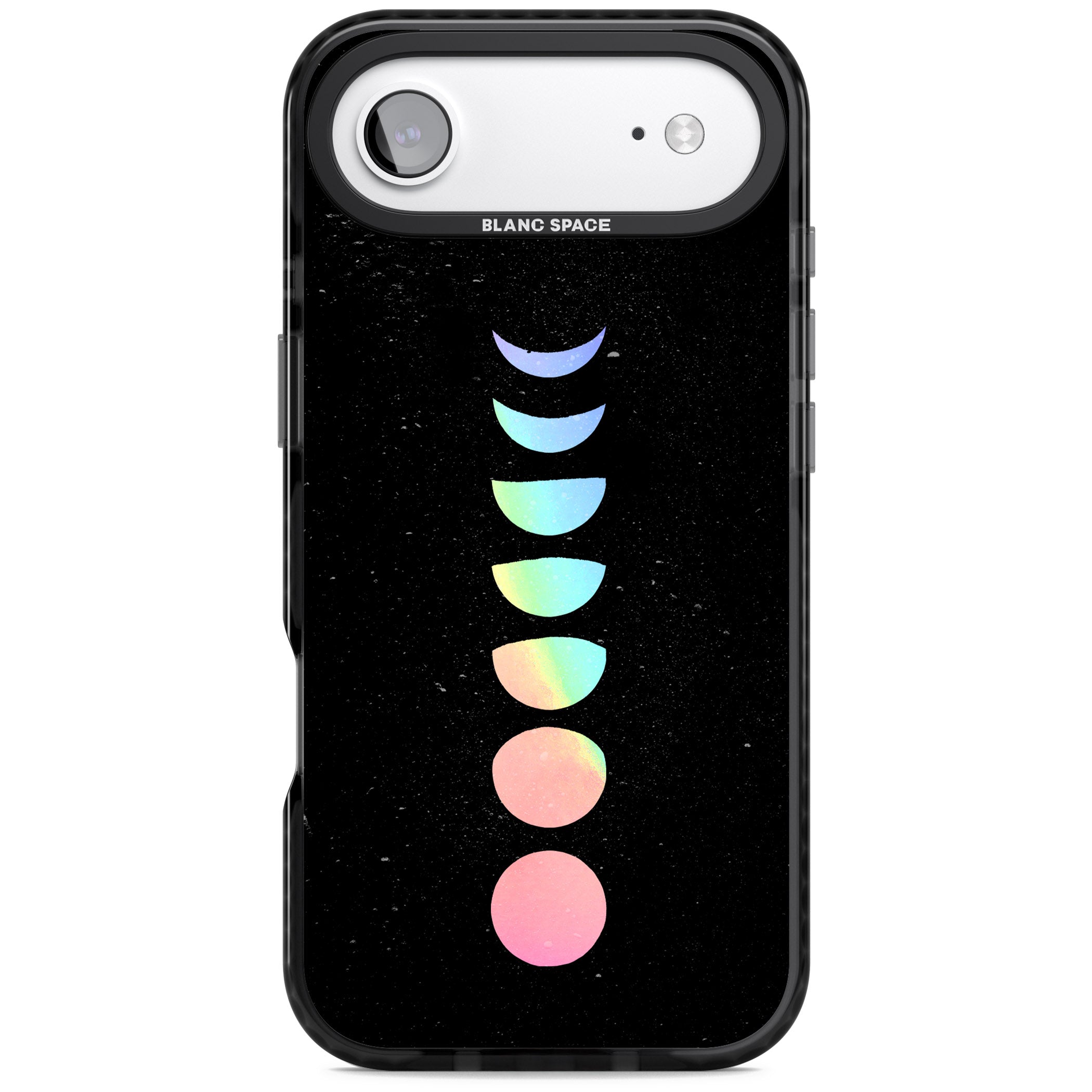 Pastel Moon Phases iPhone 17 Air Impact Black Phone Case