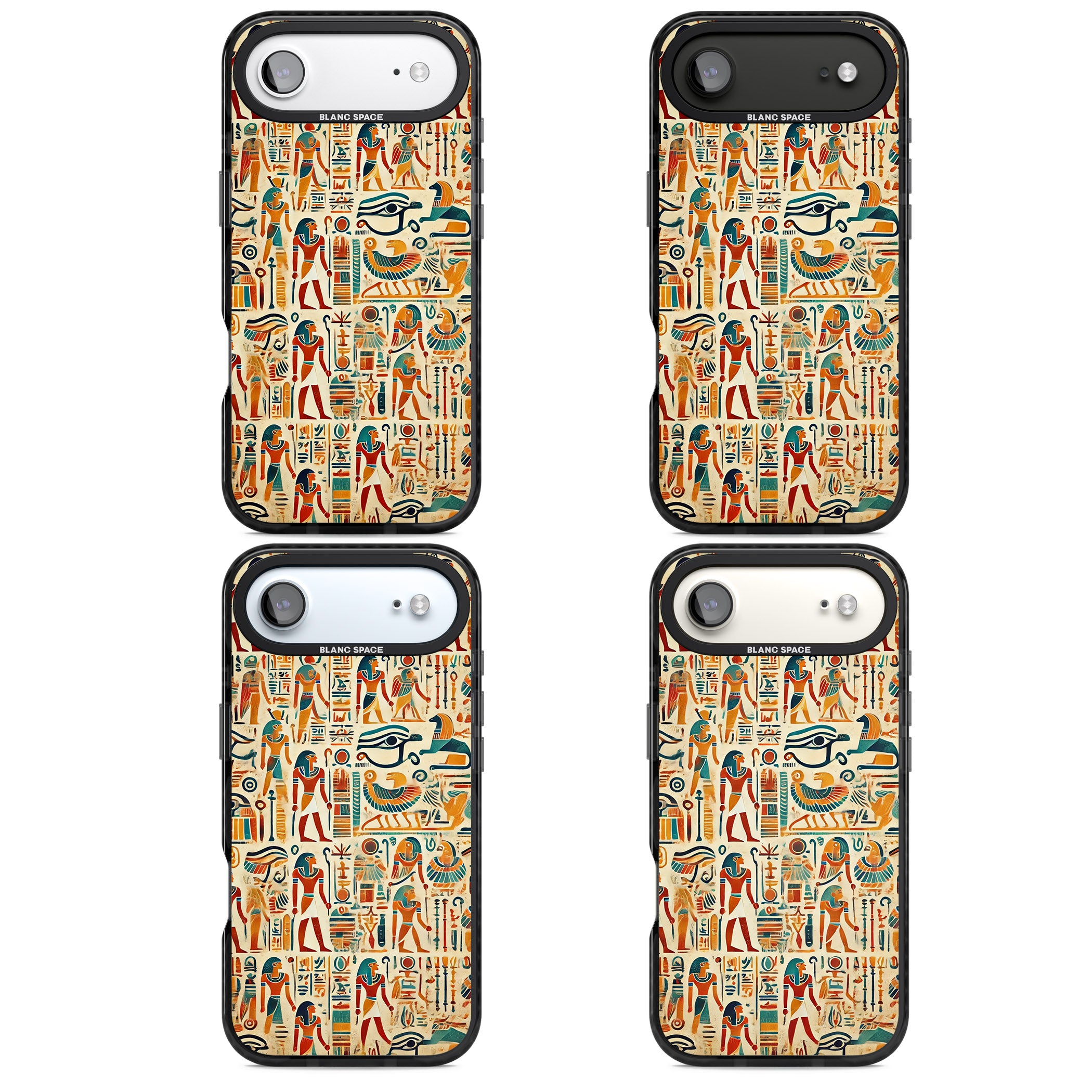 Egyptian Heiroglyphics iPhone 17 Air Impact Black Phone Case APT Impact Protection