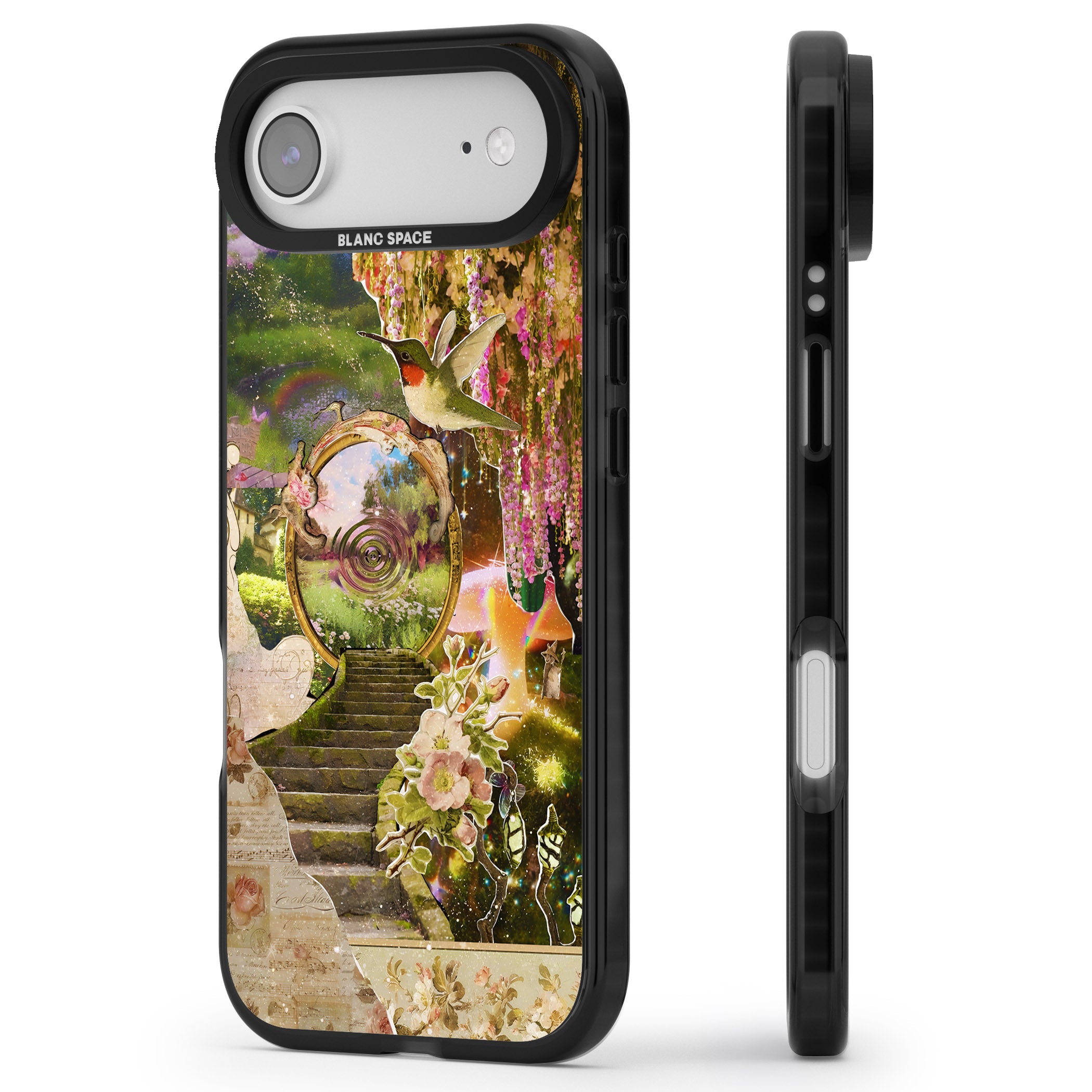 Fairy Portal iPhone 17 Air Impact Black Phone Case Side Profile