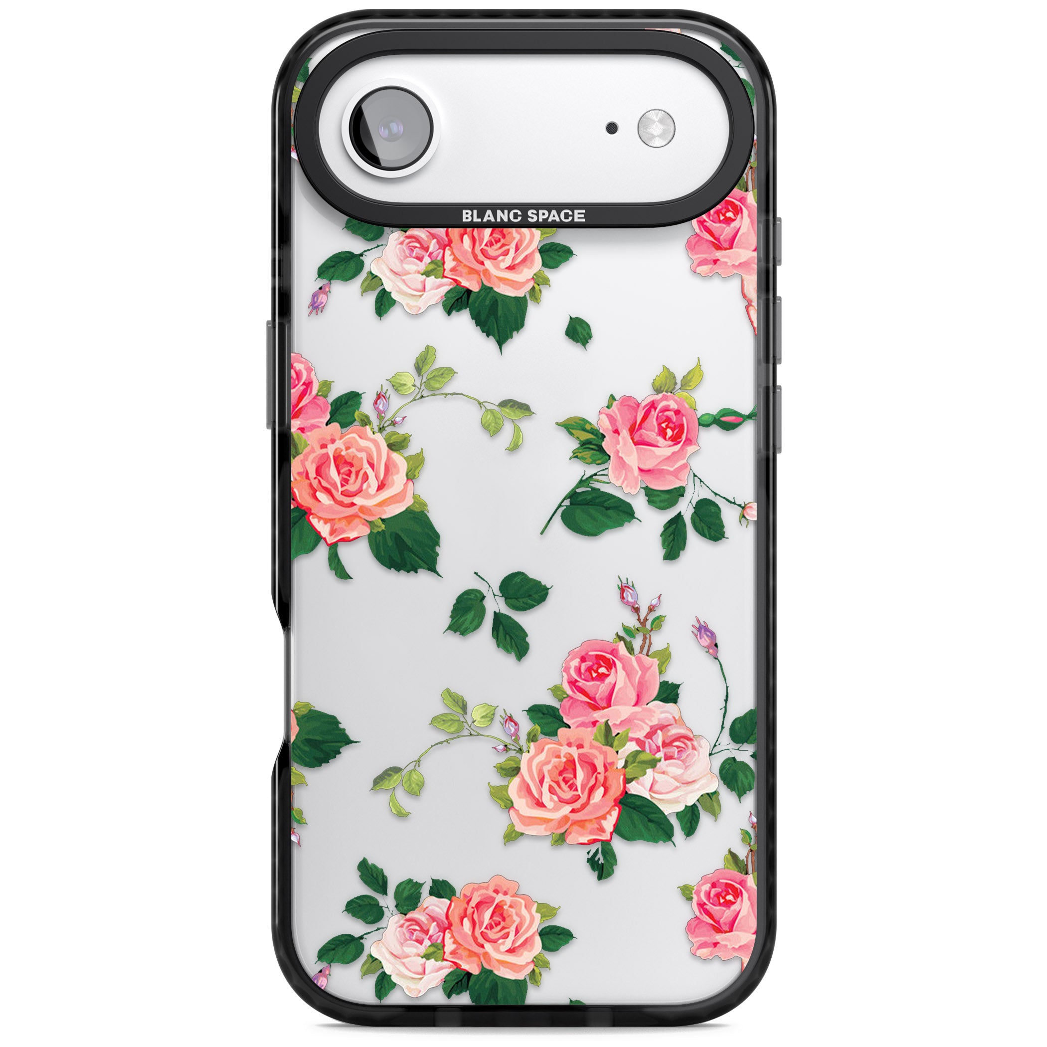 Pink Roses iPhone 17 Air Impact Black Phone Case