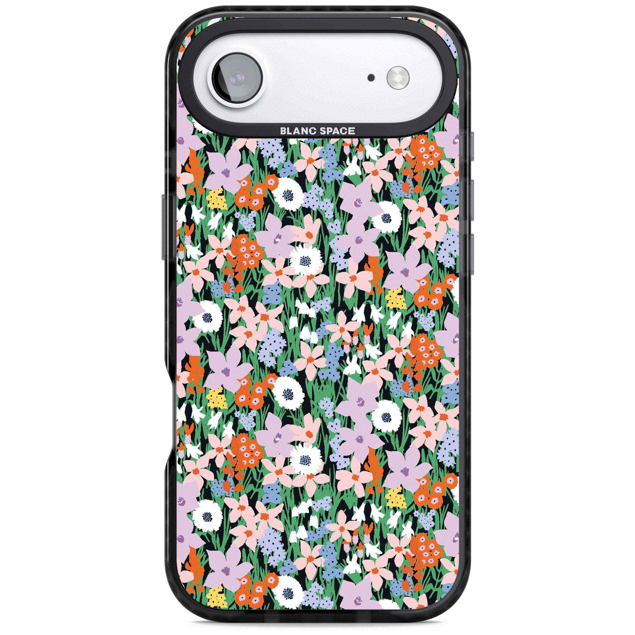 Jazzy Floral Mix iPhone 17 Air Impact Black Phone Case