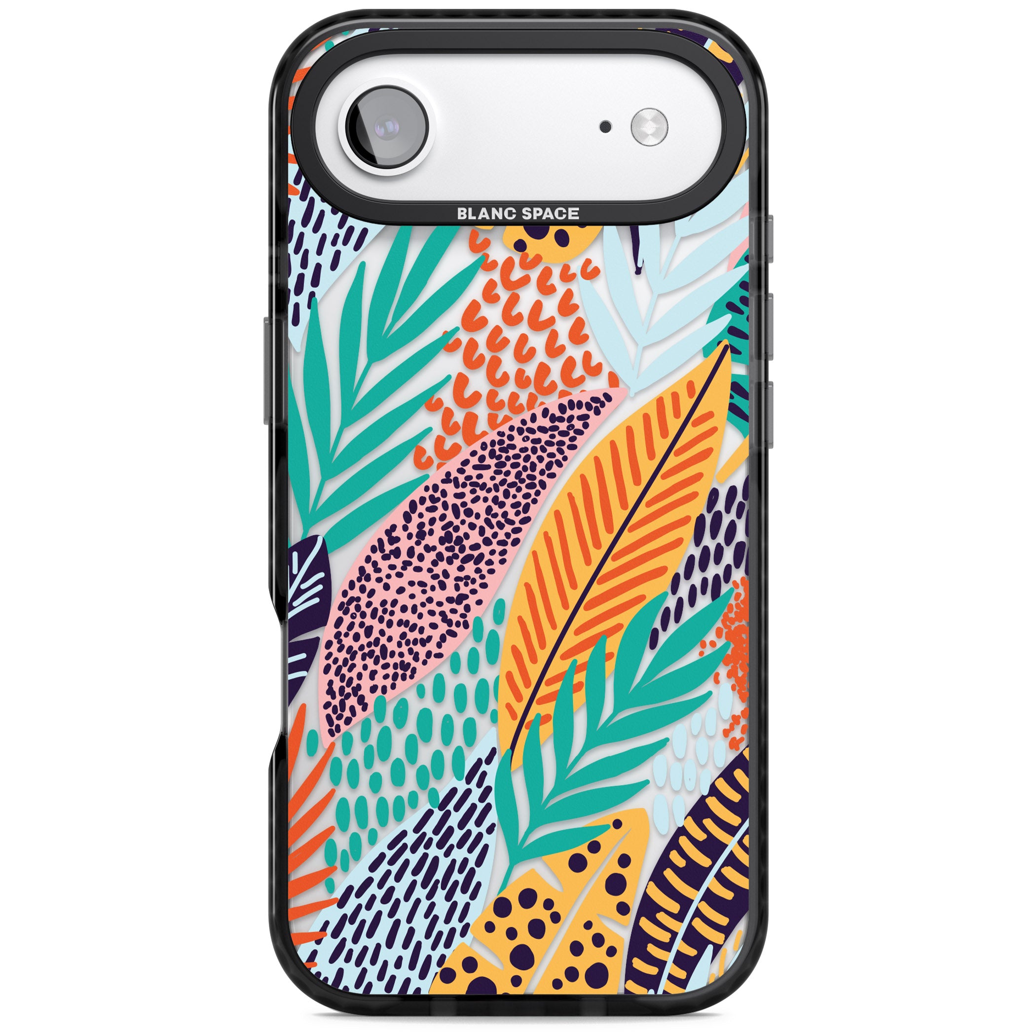 Colourful Leaves Mixture iPhone 17 Air Impact Black Phone Case
