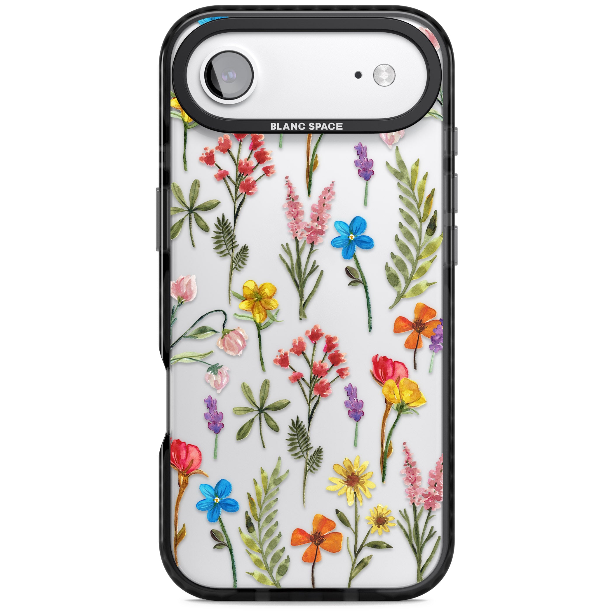 Spring Botanicals iPhone 17 Air Impact Black Phone Case