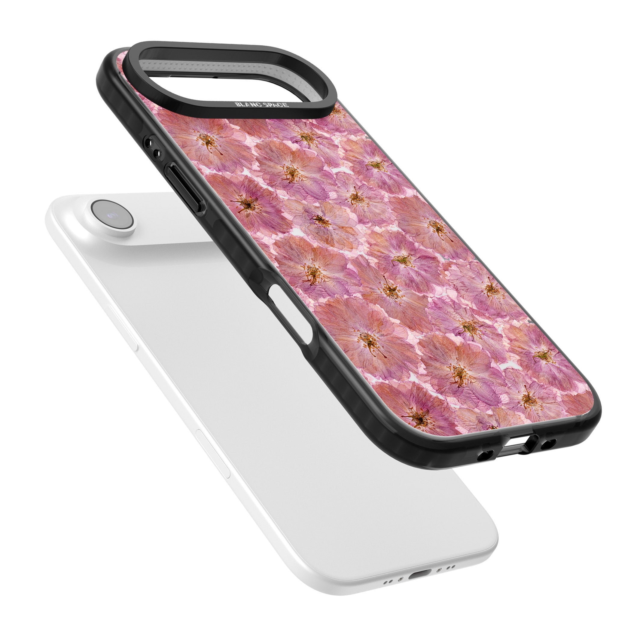 Large Pink Florals iPhone 17 Air Impact Black Phone Case Colours