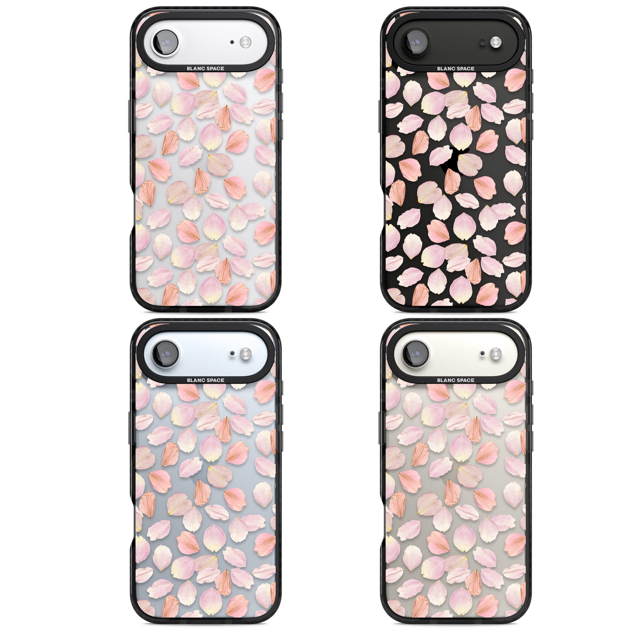 Petal Dream iPhone 17 Air Impact Black Phone Case APT Impact Protection