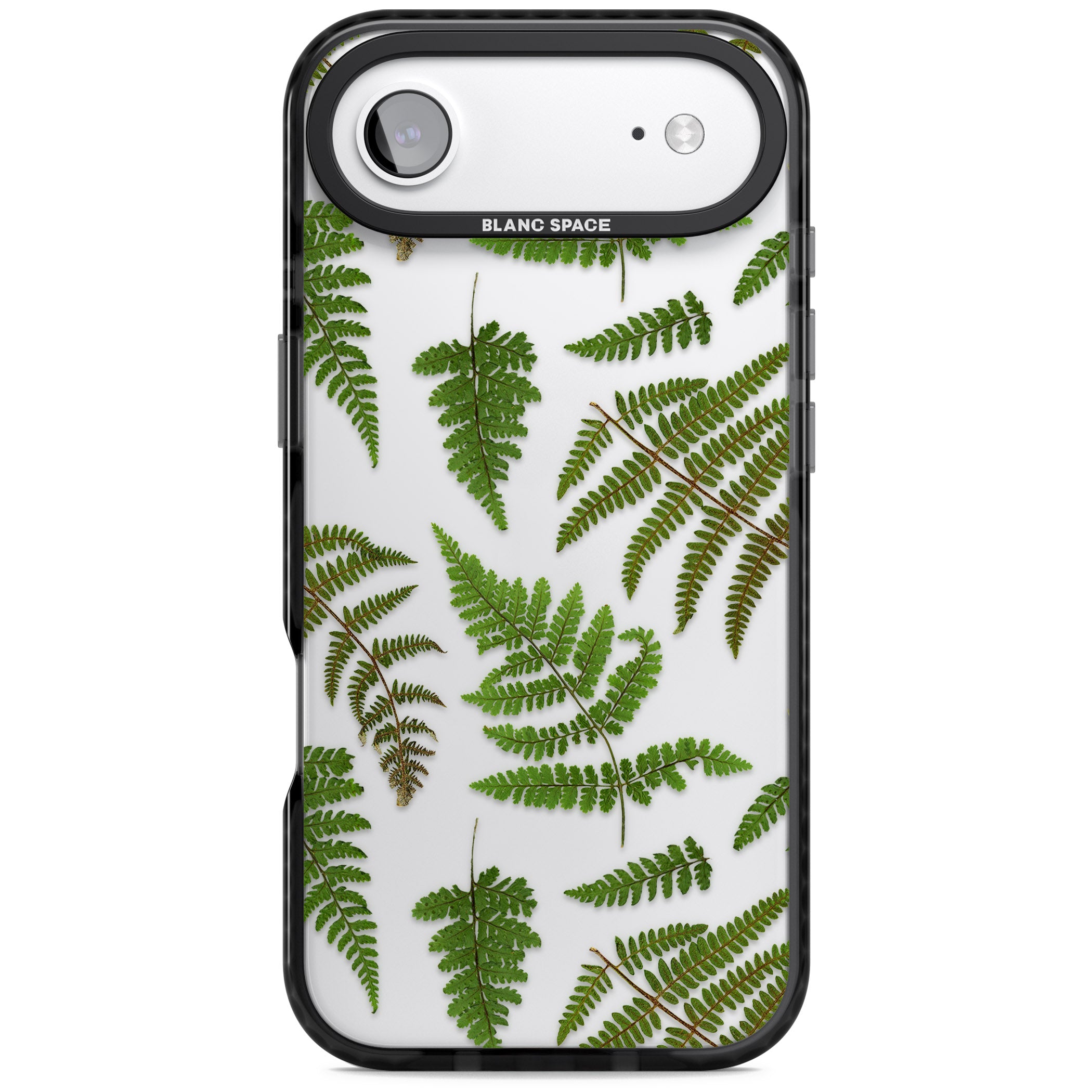Leafy Ferns iPhone 17 Air Impact Black Phone Case