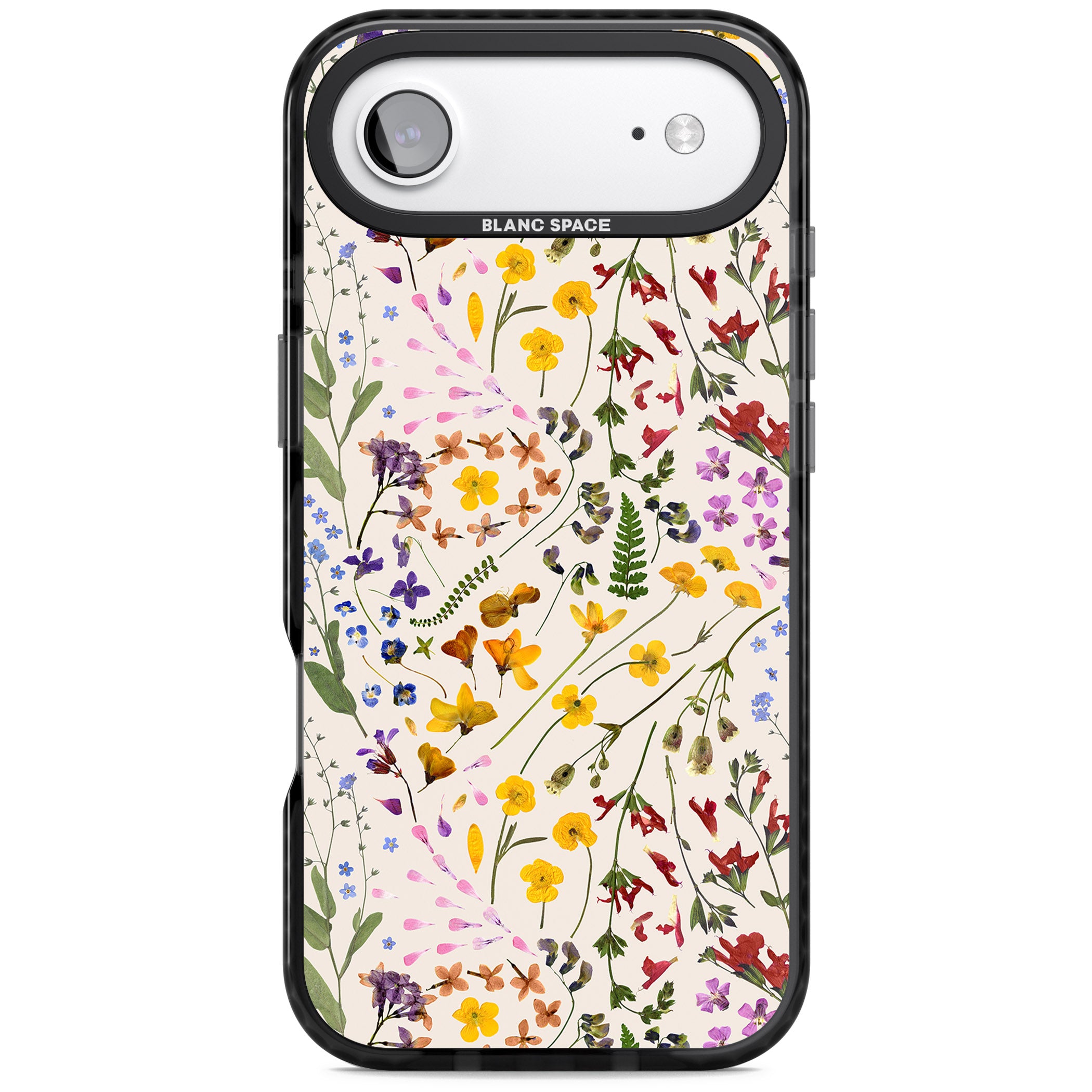 Wildflower Bouquet Cream iPhone 17 Air Impact Black Phone Case