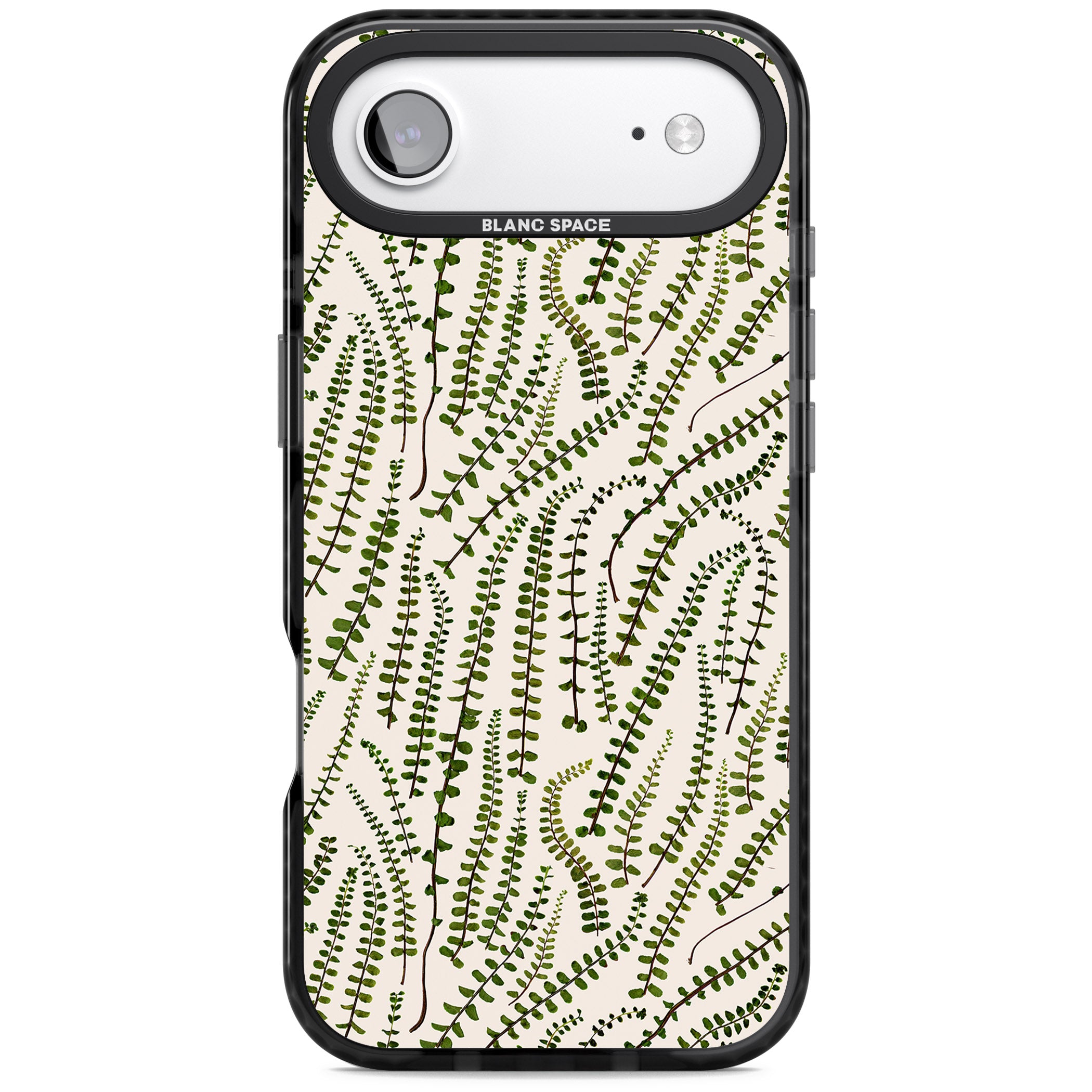 Fern Leaf Pattern iPhone 17 Air Impact Black Phone Case