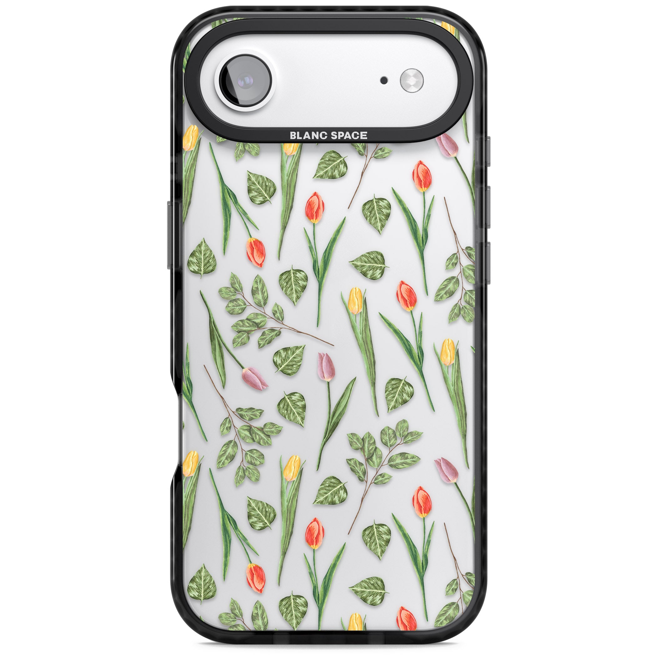 Spring Tulips Floral iPhone 17 Air Impact Black Phone Case