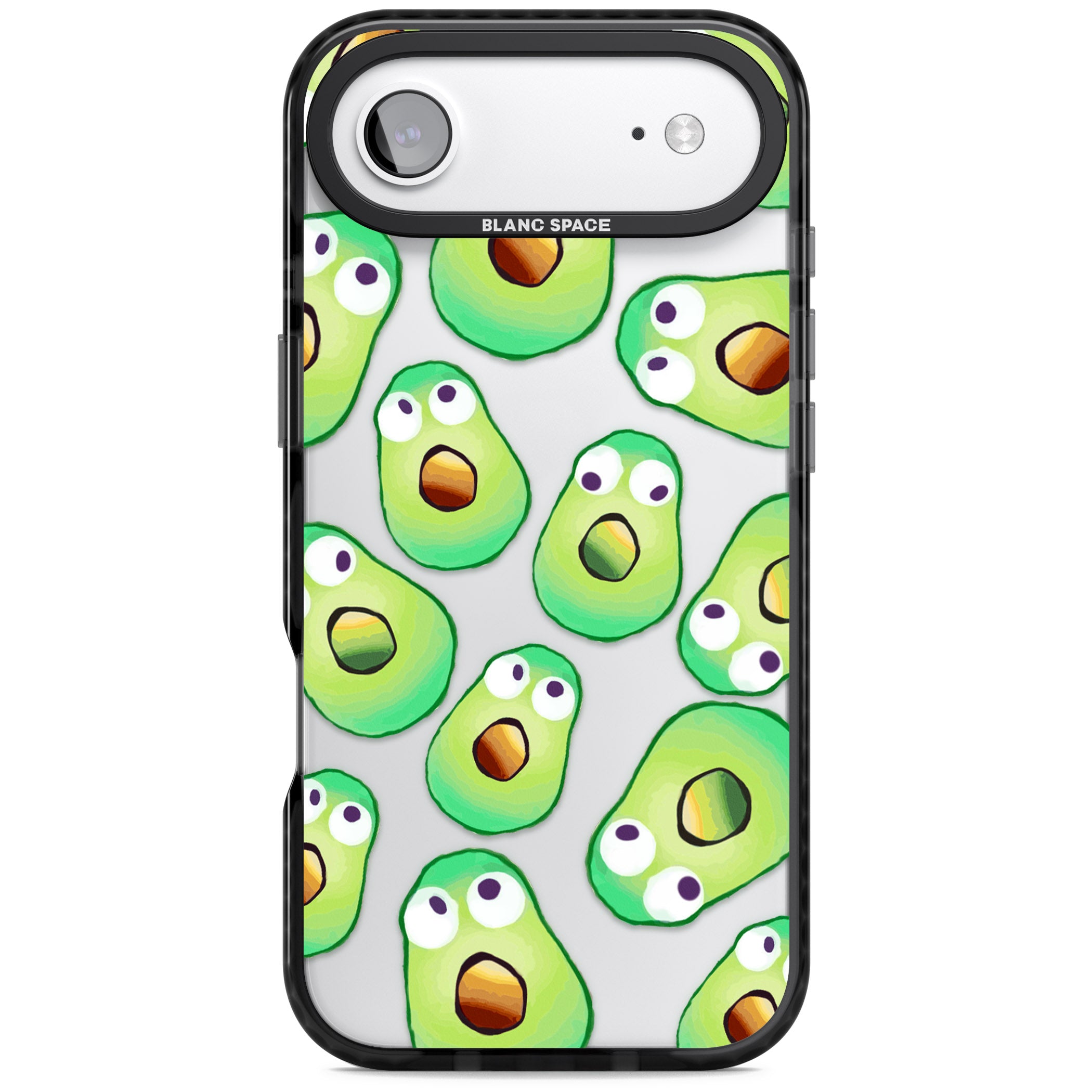 Shocked Avocados iPhone 17 Air Impact Black Phone Case