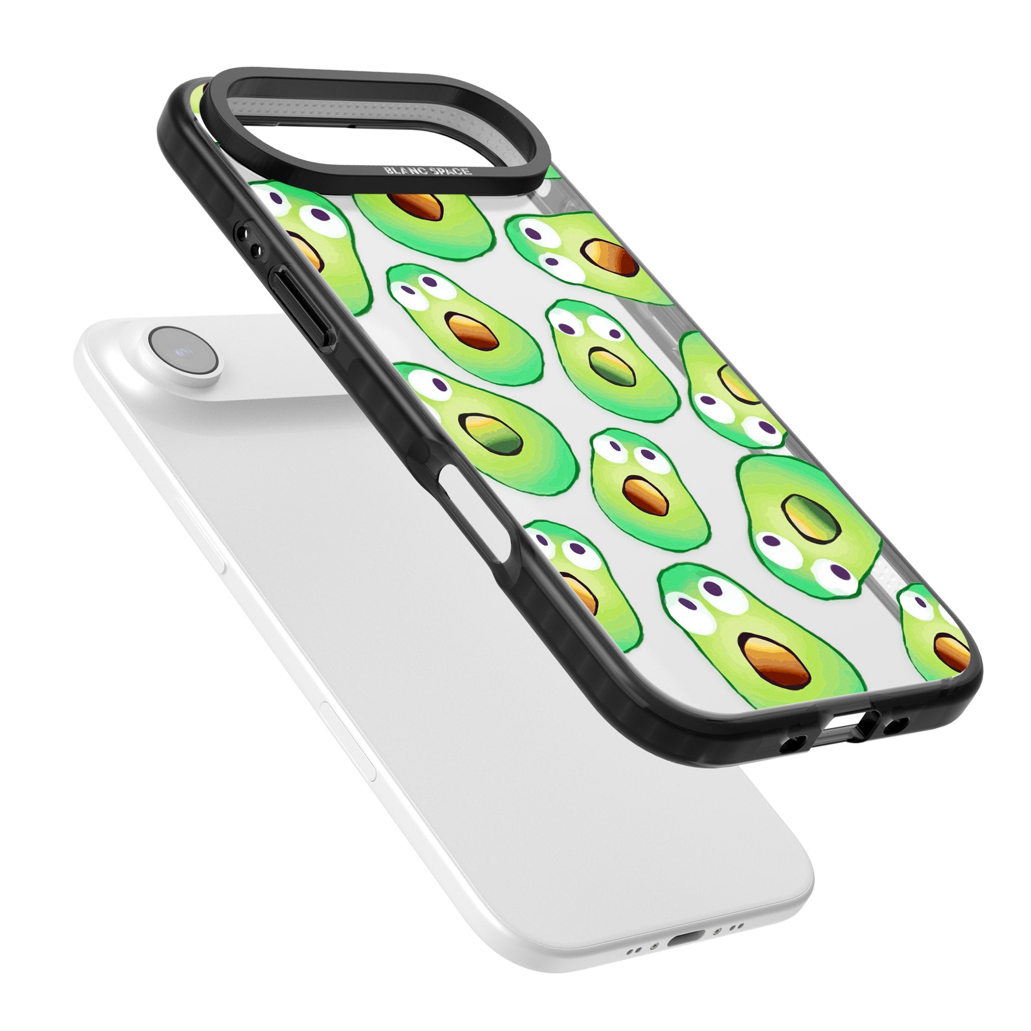 Shocked Avocados iPhone 17 Air Impact Black Phone Case Colours