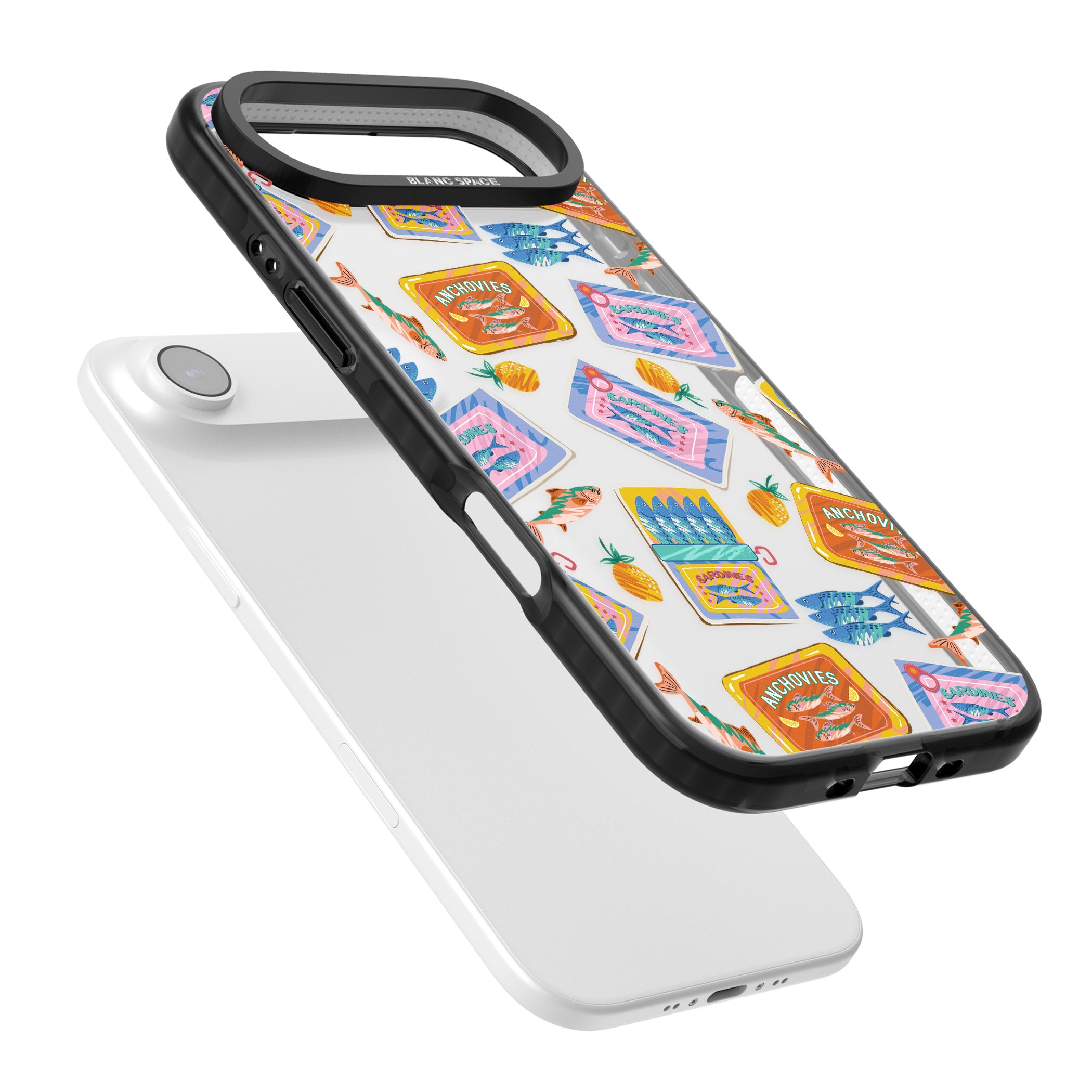 Sardines & Anchovies iPhone 17 Air Impact Black Phone Case Colours