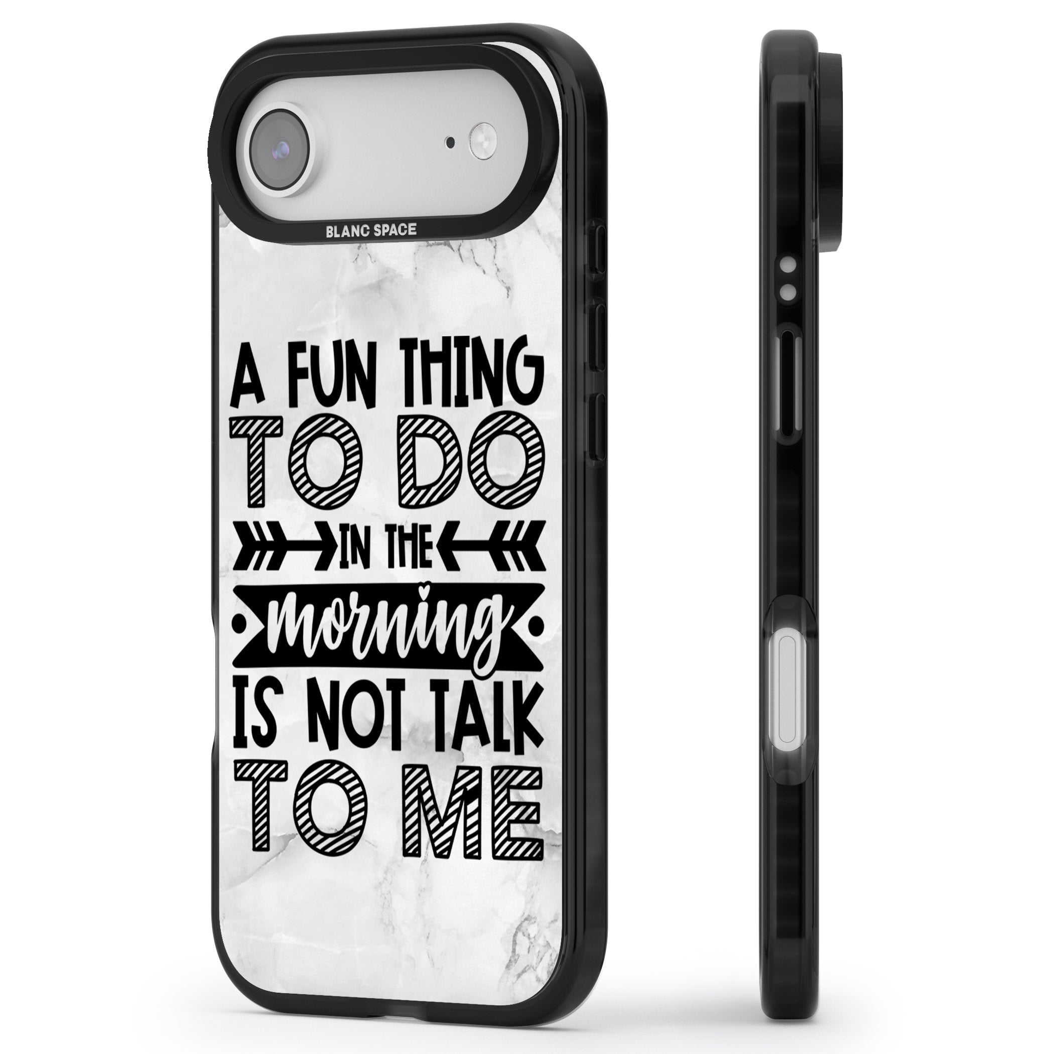 A Fun Thing To Do iPhone 17 Air Impact Black Phone Case Side Profile