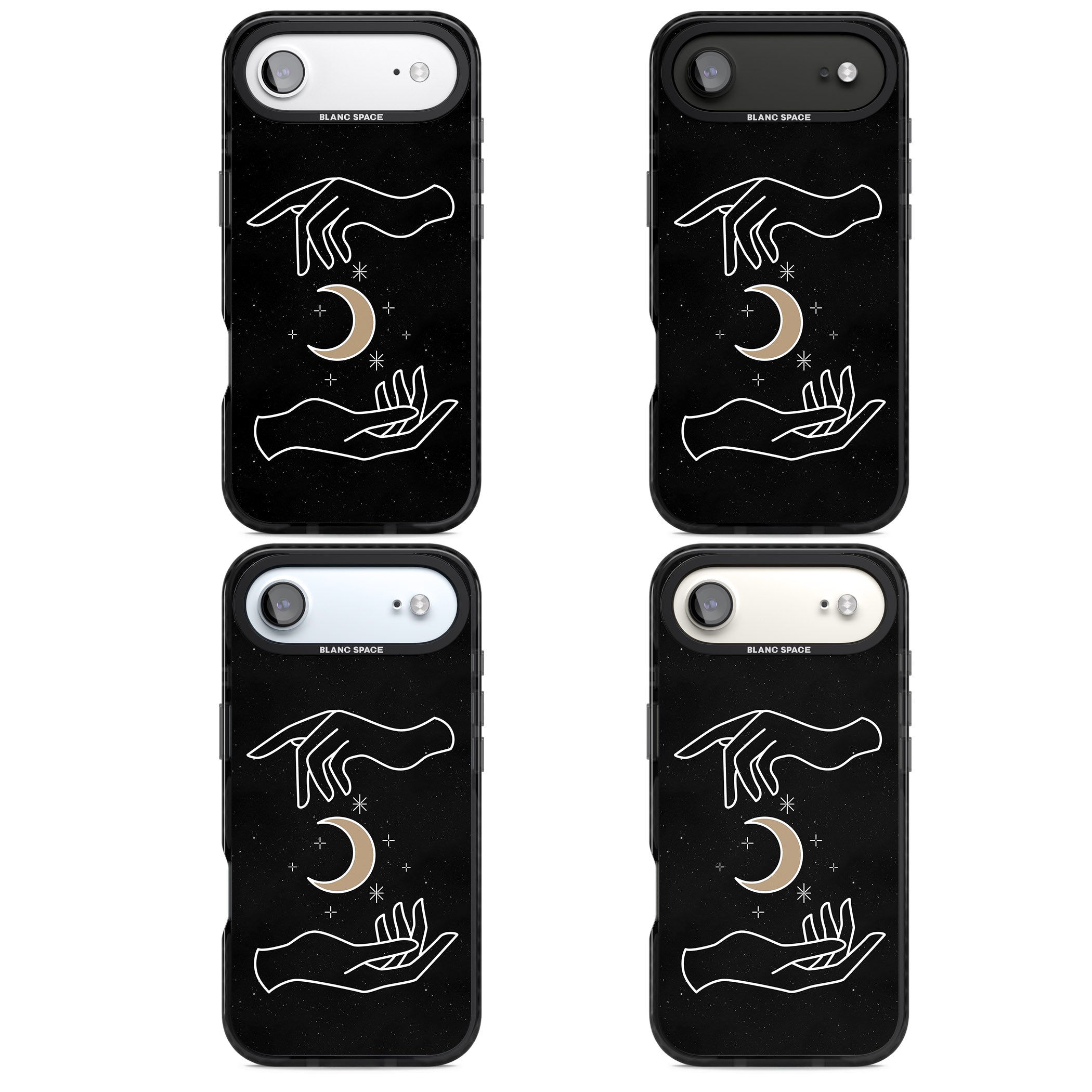Cosmic Hands iPhone 17 Air Impact Black Phone Case APT Impact Protection
