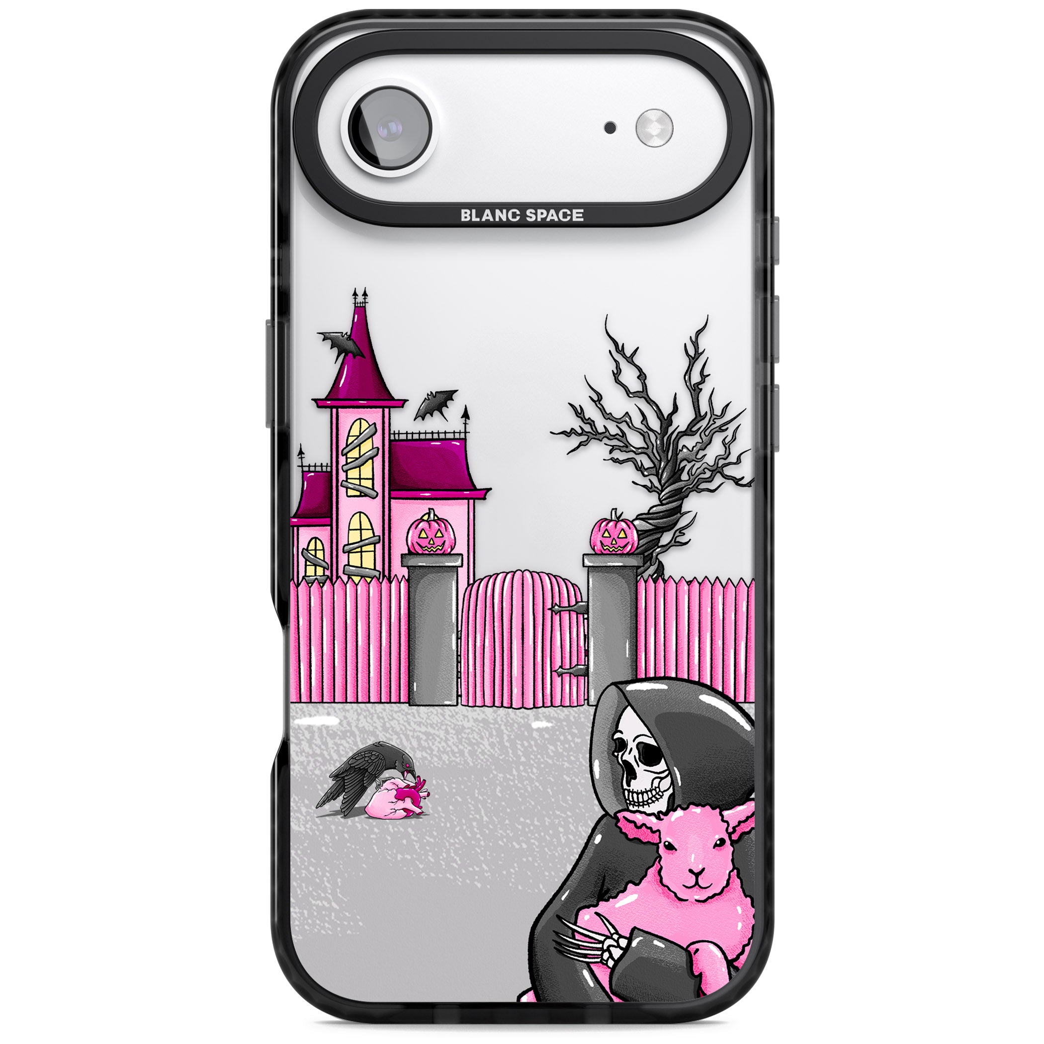 Left With My Heart iPhone 17 Air Impact Black Phone Case