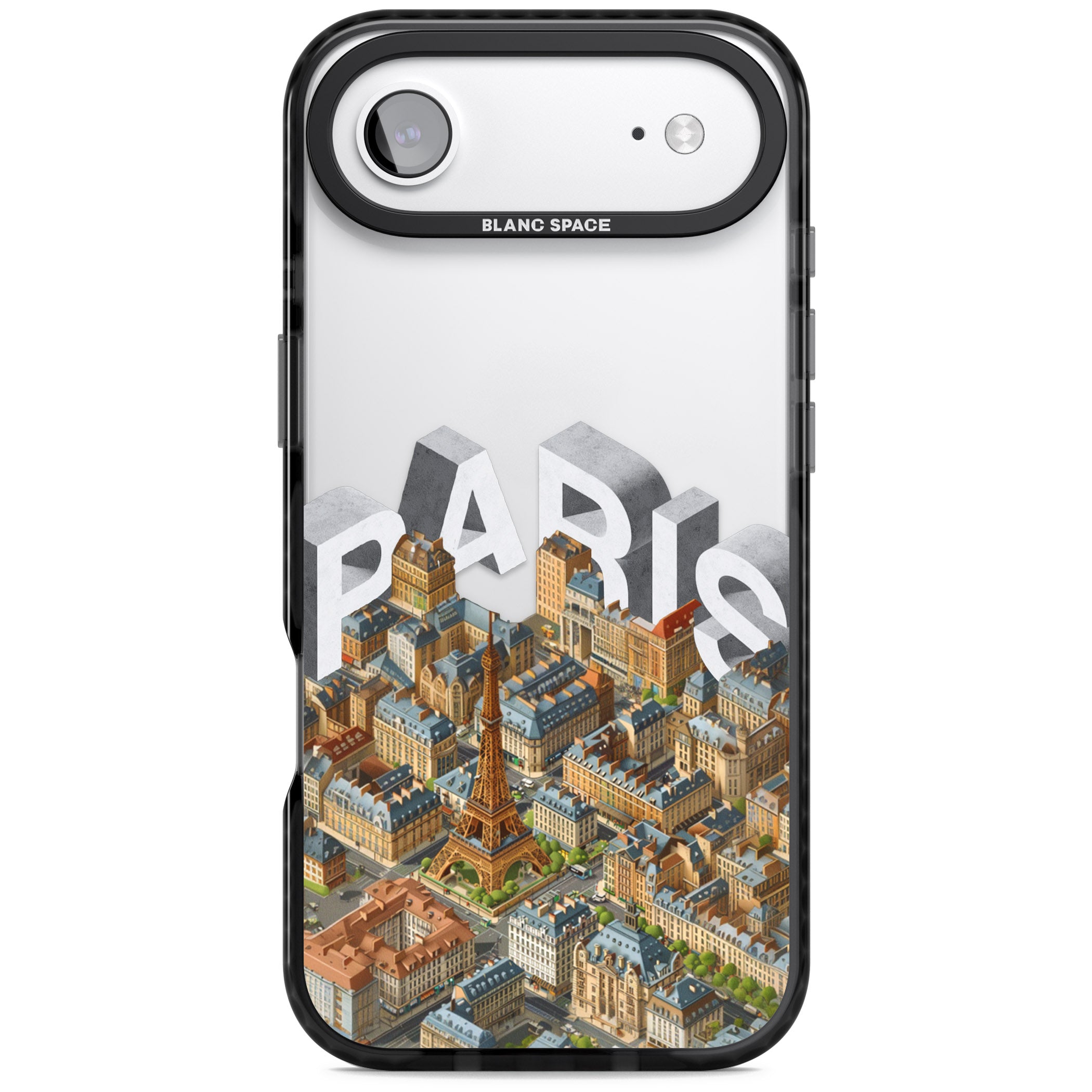 Paris iPhone 17 Air Impact Black Phone Case