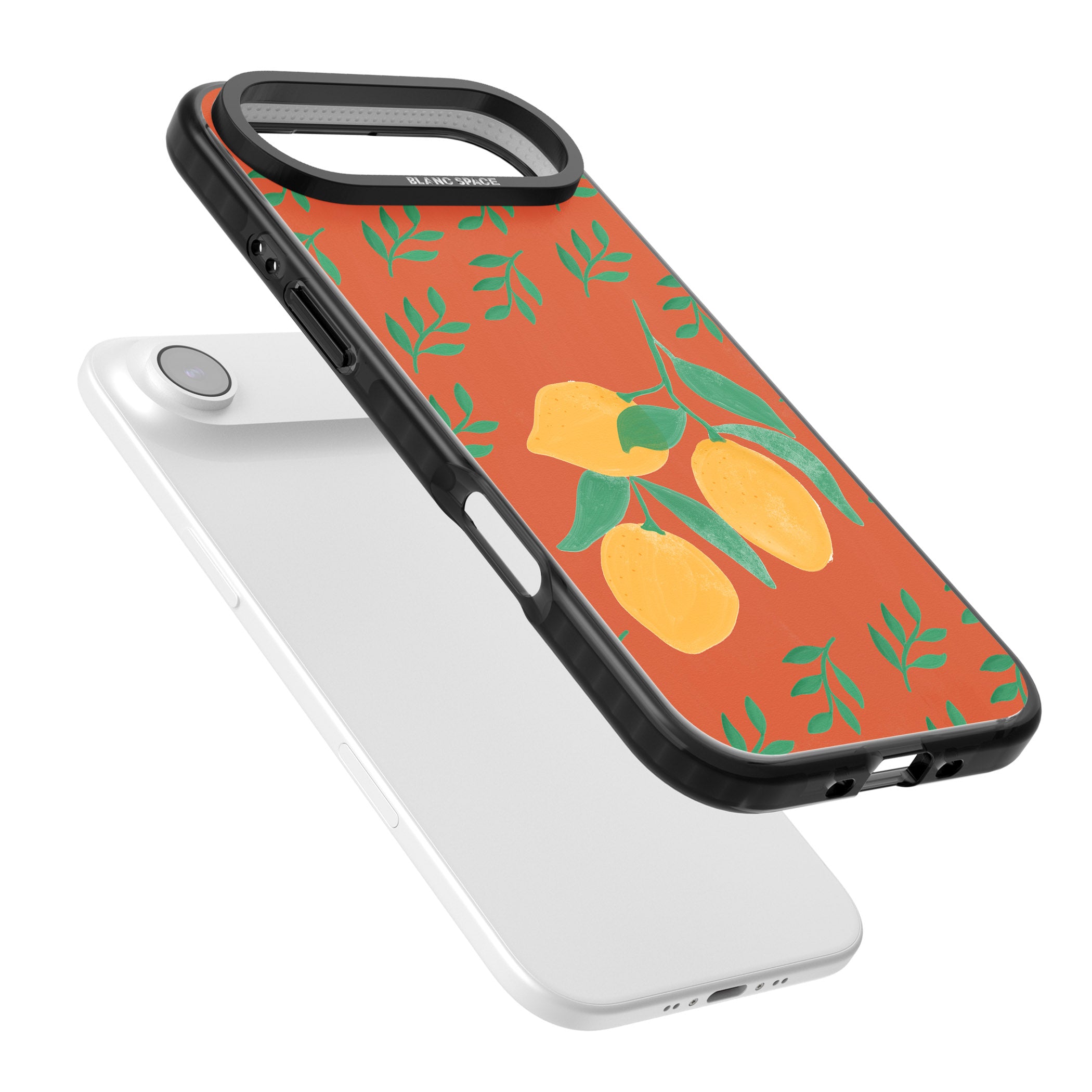 Tuscan Lemons iPhone 17 Air Impact Black Phone Case Colours