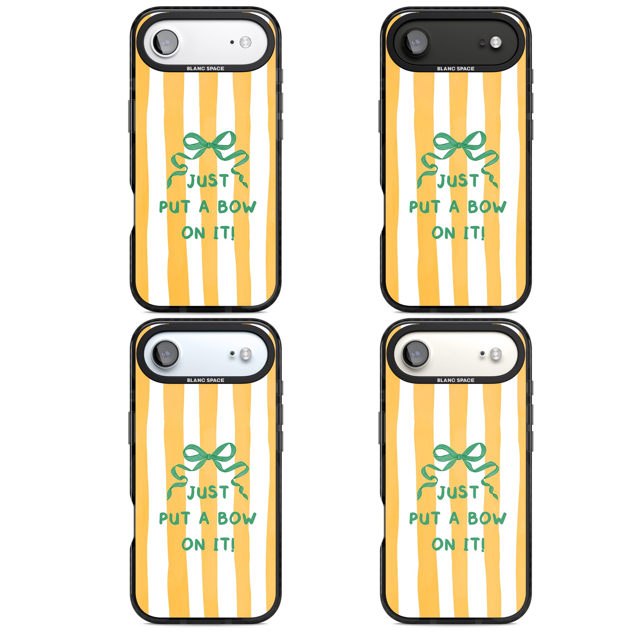 Just Put a Bow On It iPhone 17 Air Impact Black Phone Case APT Impact Protection