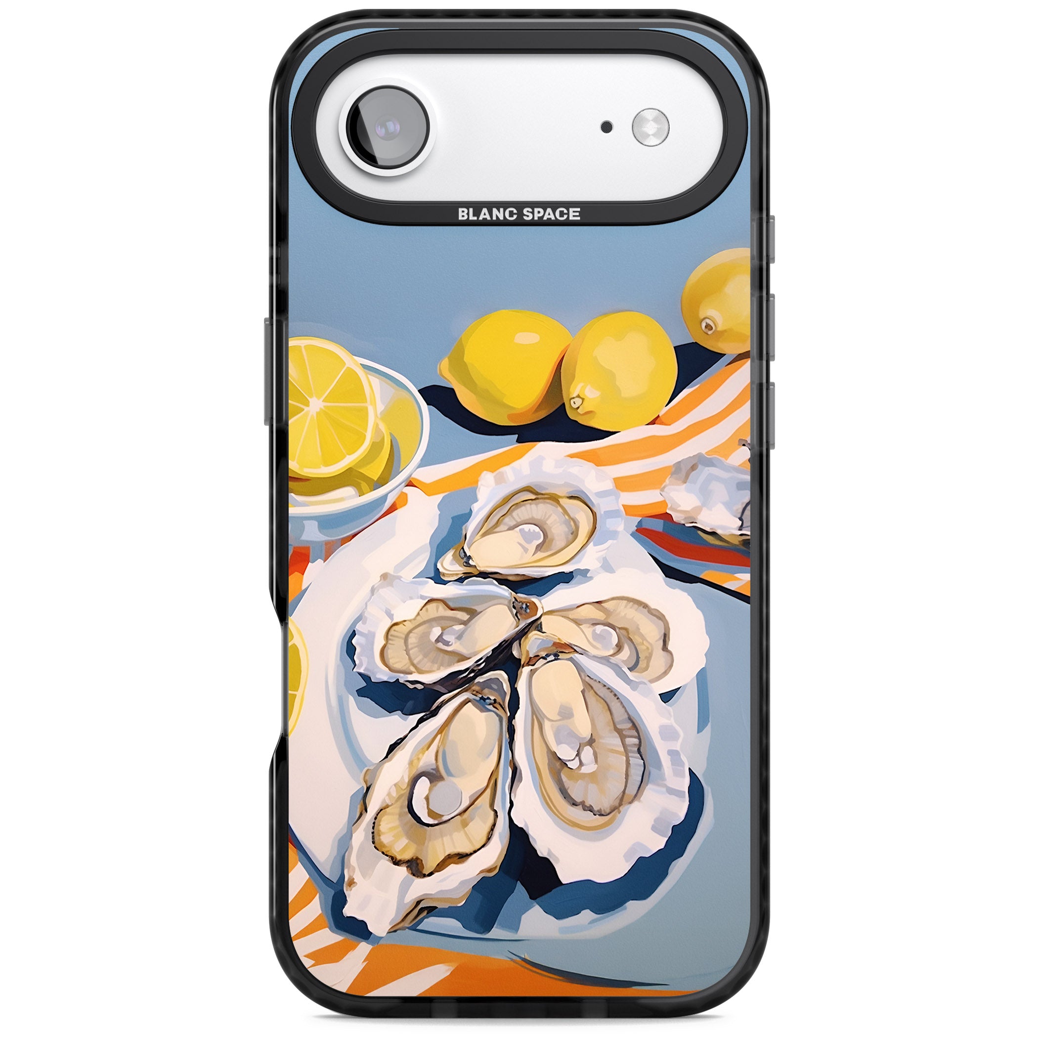 Fresh Oysters & Lemons iPhone 17 Air Impact Black Phone Case