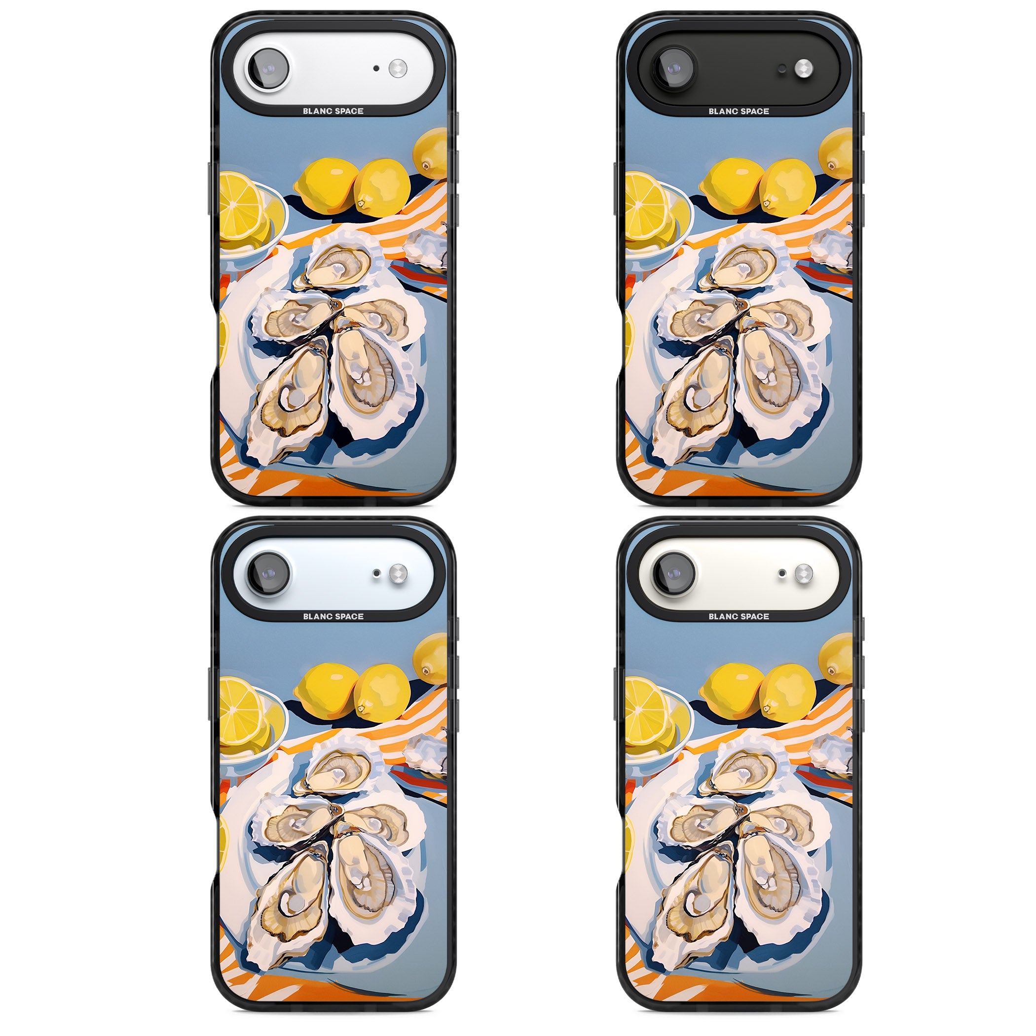 Fresh Oysters & Lemons iPhone 17 Air Impact Black Phone Case APT Impact Protection