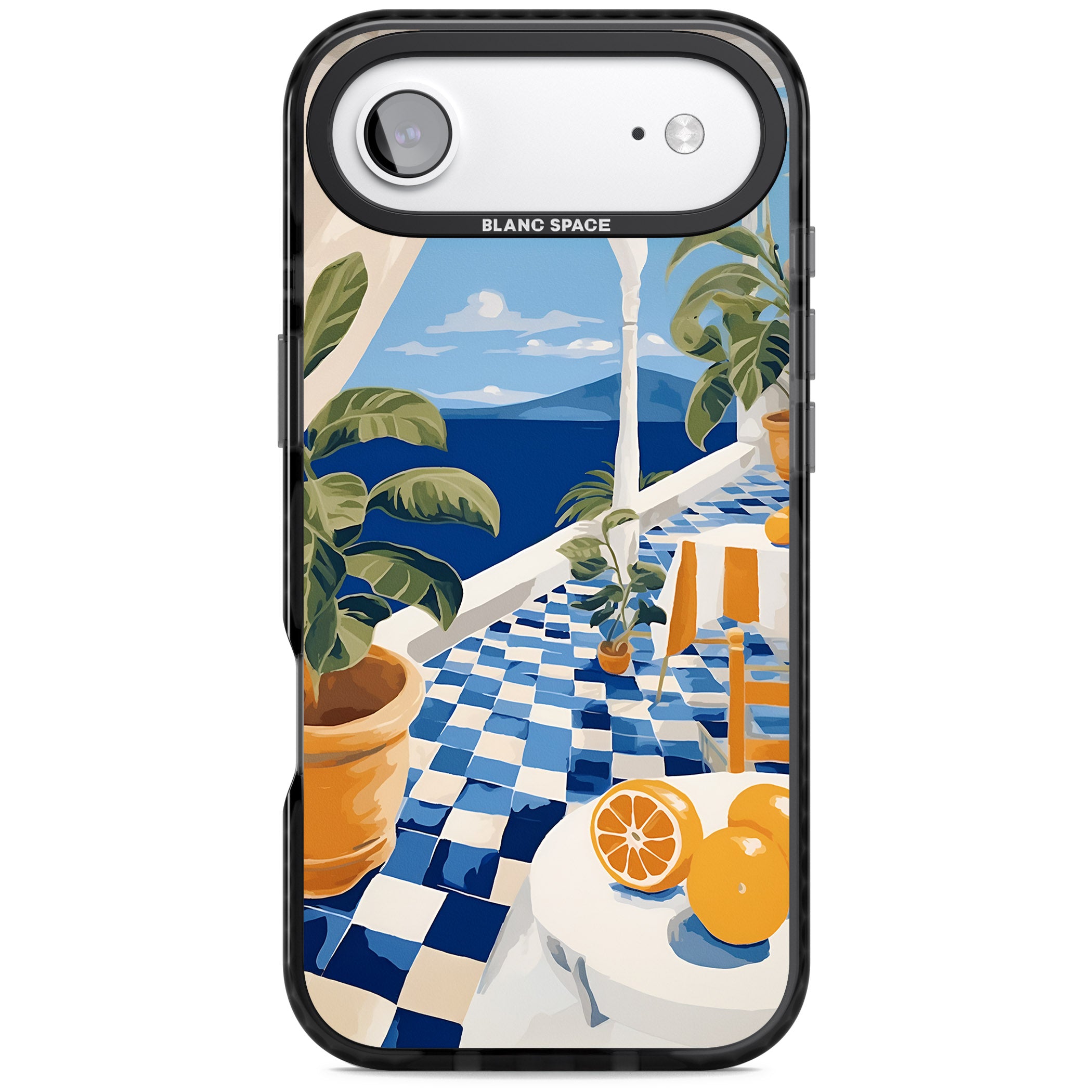 Greek Balcony iPhone 17 Air Impact Black Phone Case