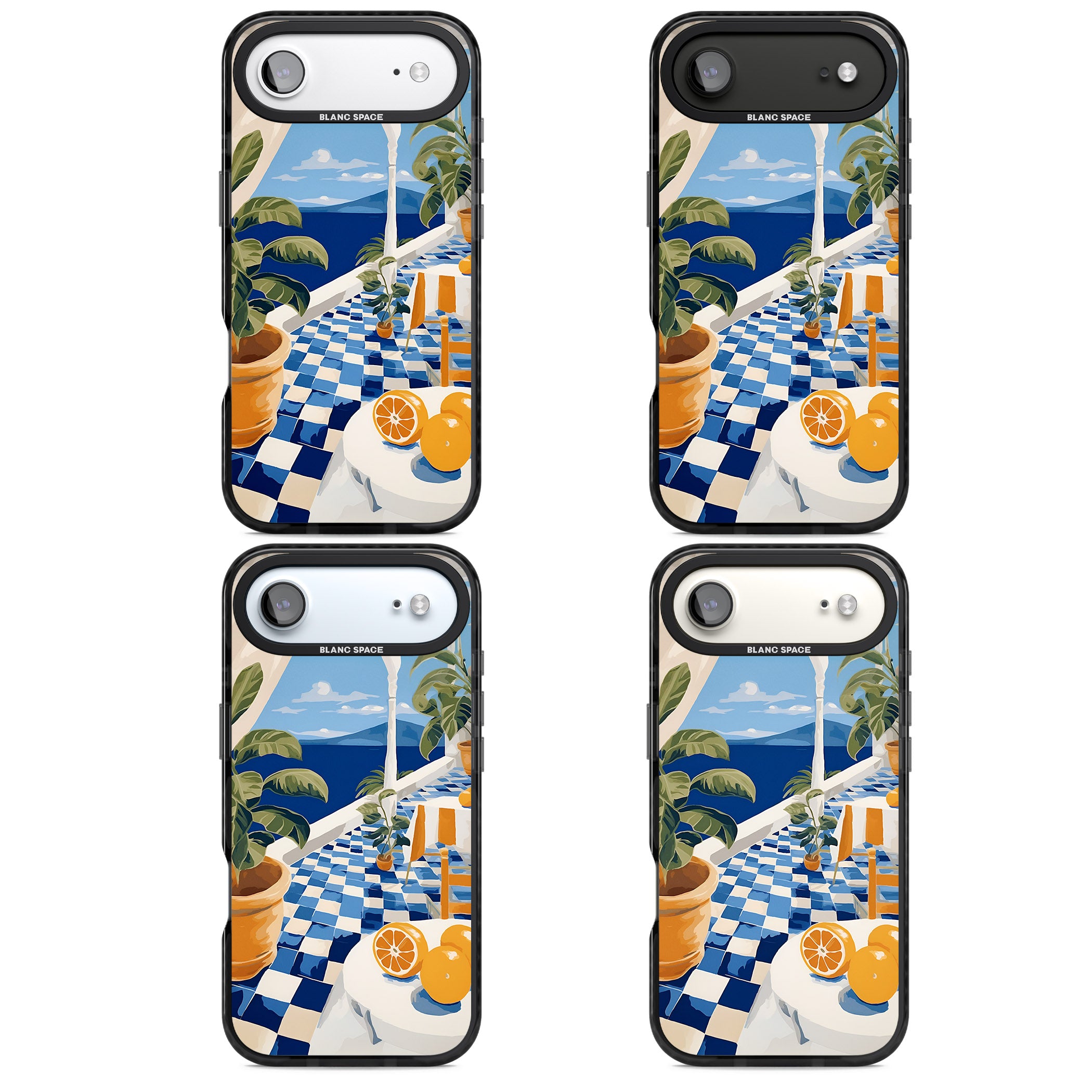 Greek Balcony iPhone 17 Air Impact Black Phone Case APT Impact Protection