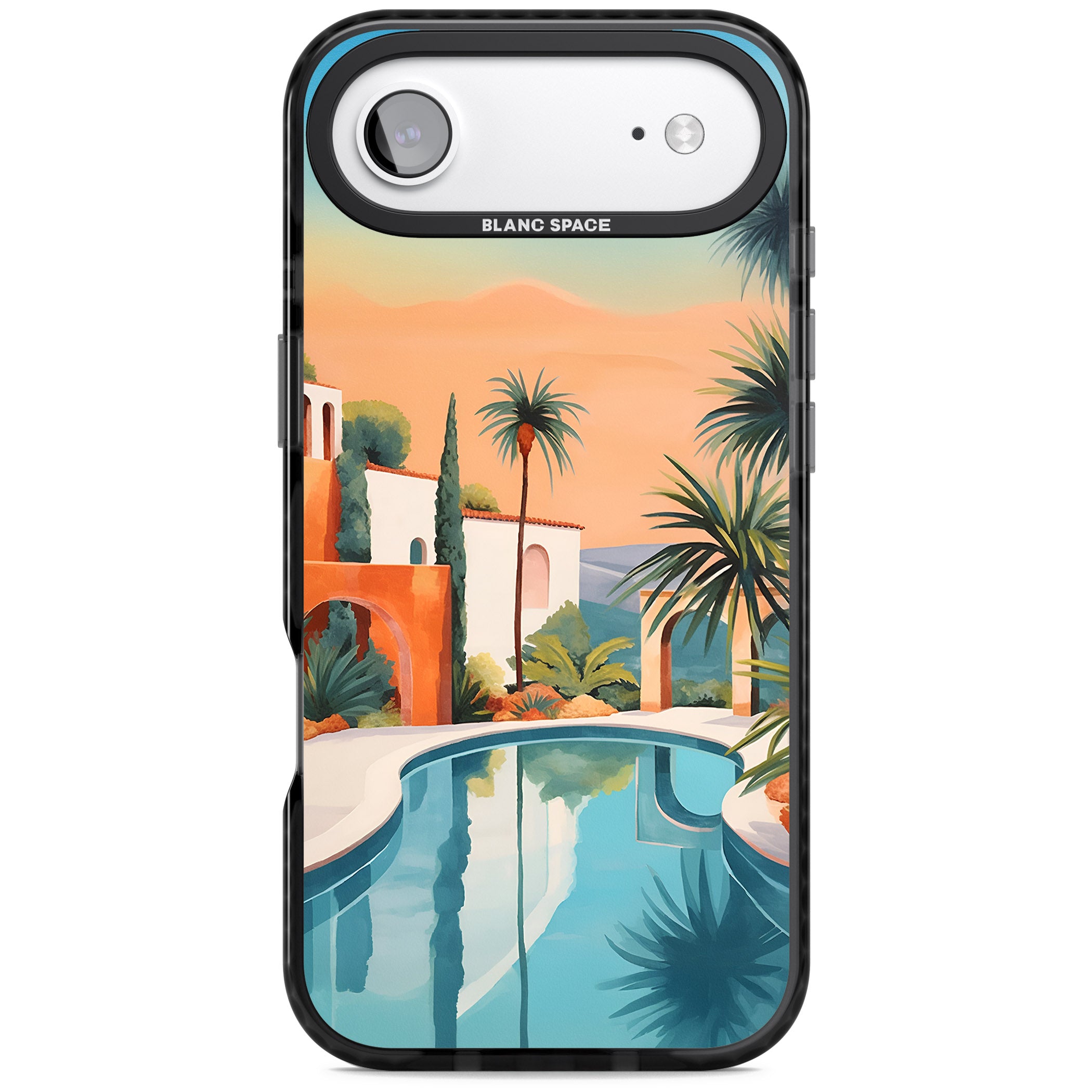 Villa Sunset iPhone 17 Air Impact Black Phone Case