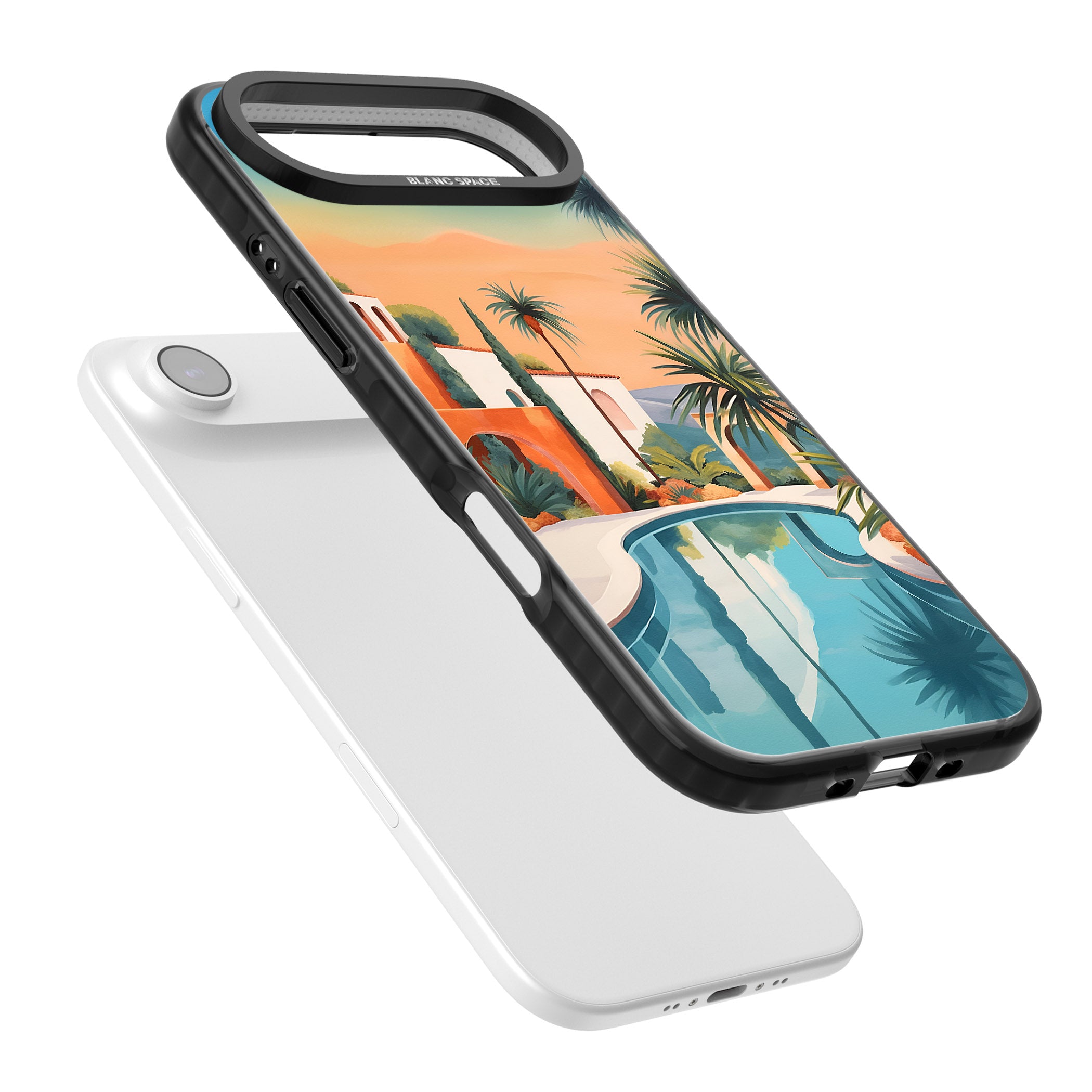 Villa Sunset iPhone 17 Air Impact Black Phone Case Colours