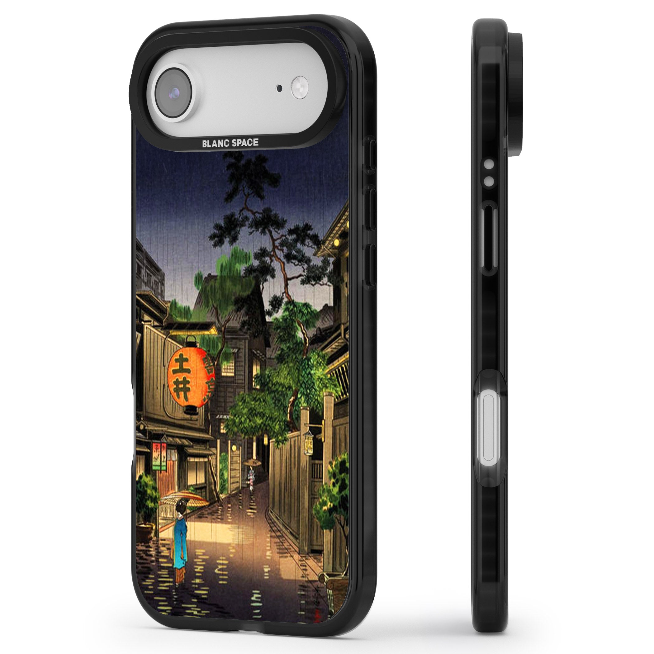 Evening In Ushigome iPhone 17 Air Impact Black Phone Case Side Profile