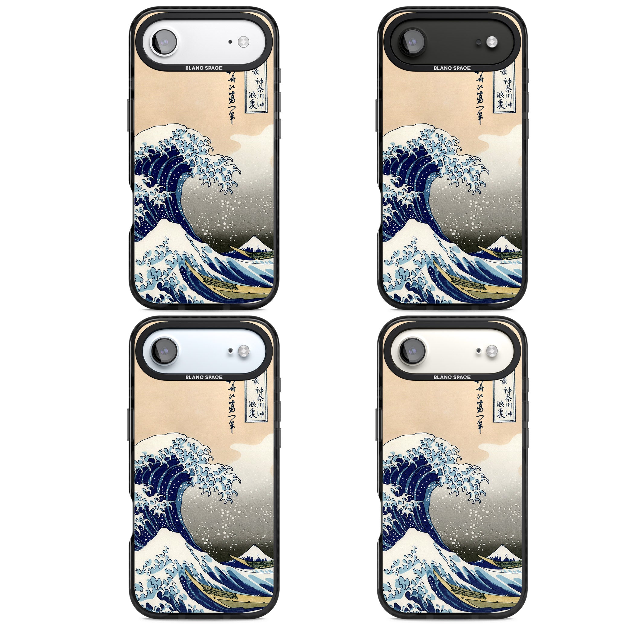 Great Wave iPhone 17 Air Impact Black Phone Case APT Impact Protection