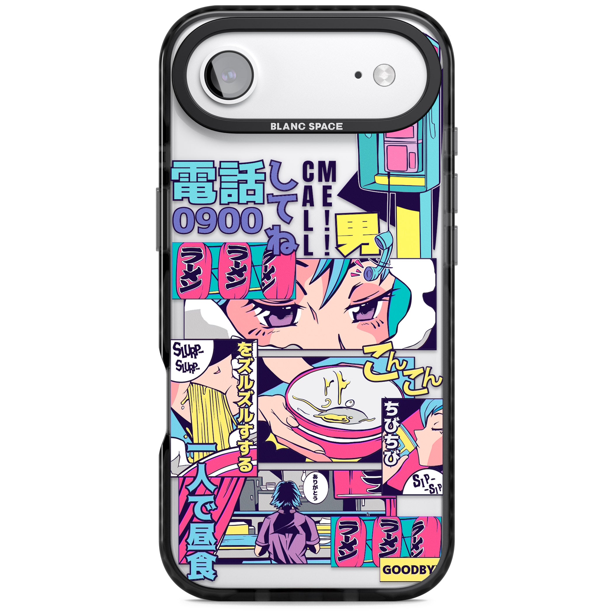 Vibrant Anime Comic iPhone 17 Air Impact Black Phone Case
