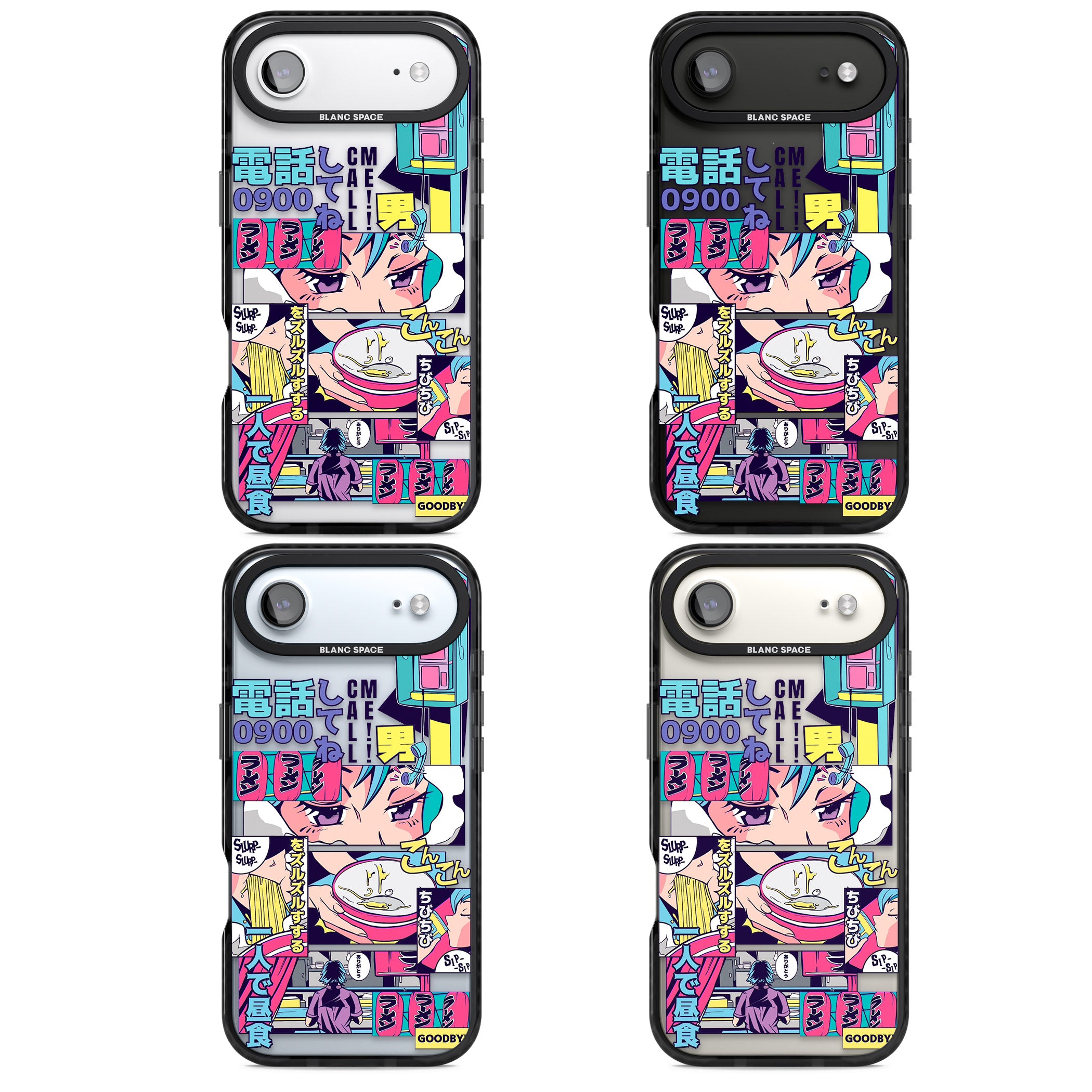 Vibrant Anime Comic iPhone 17 Air Impact Black Phone Case APT Impact Protection