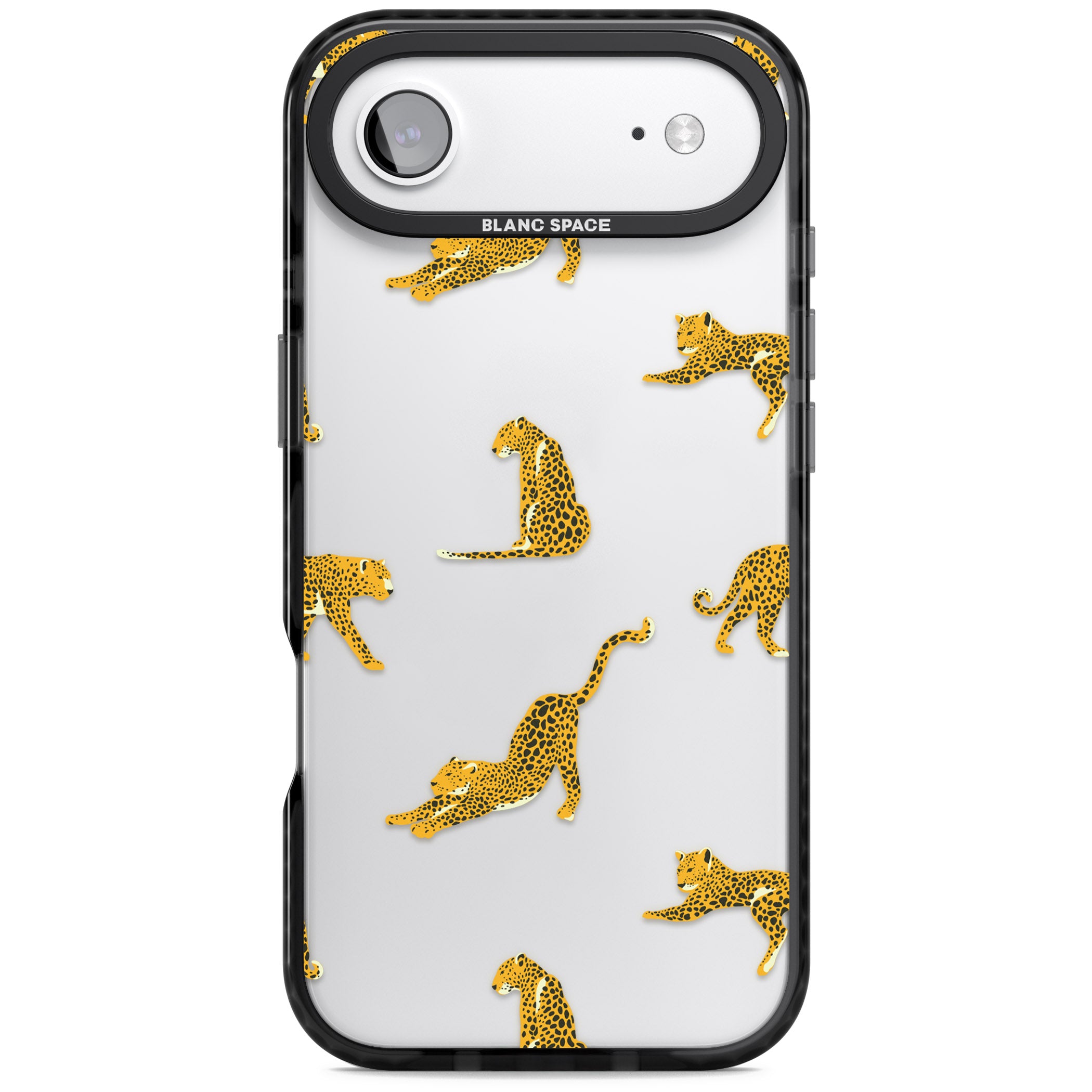 Leopard Spots iPhone 17 Air Impact Black Phone Case