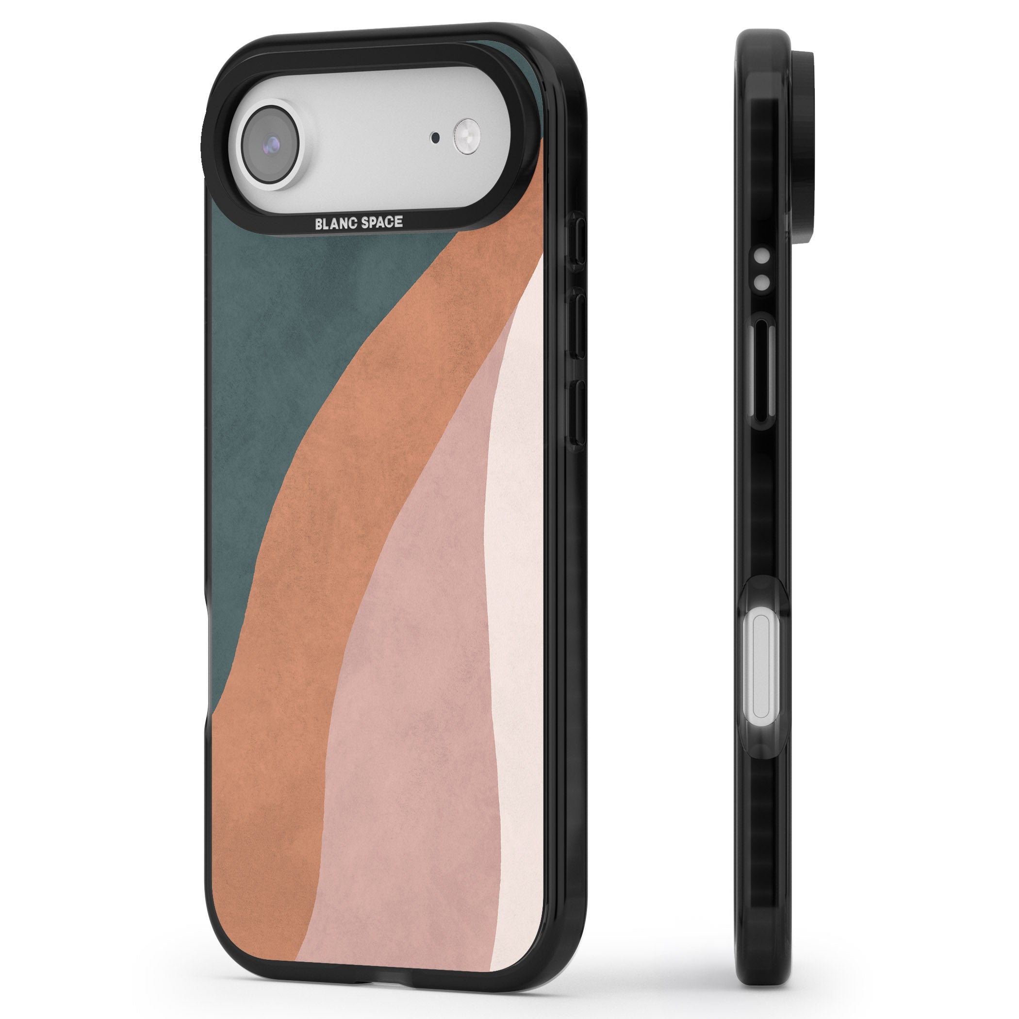 Earthwave Abstract iPhone 17 Air Impact Pro Black Phone Case Side Profile