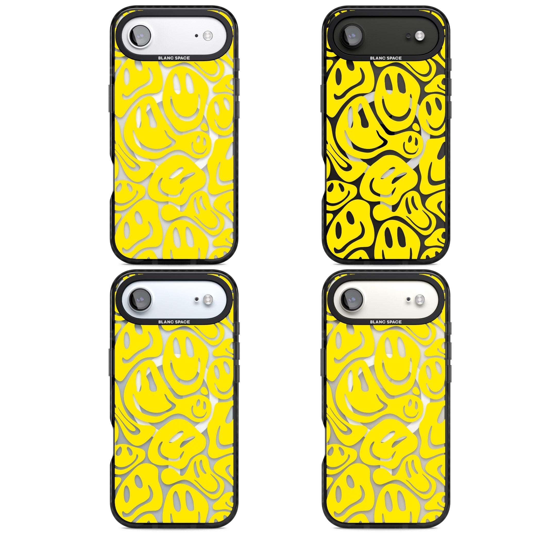 Yellow Acid Faces iPhone 17 Air Impact Pro Black Phone Case APT Impact Protection