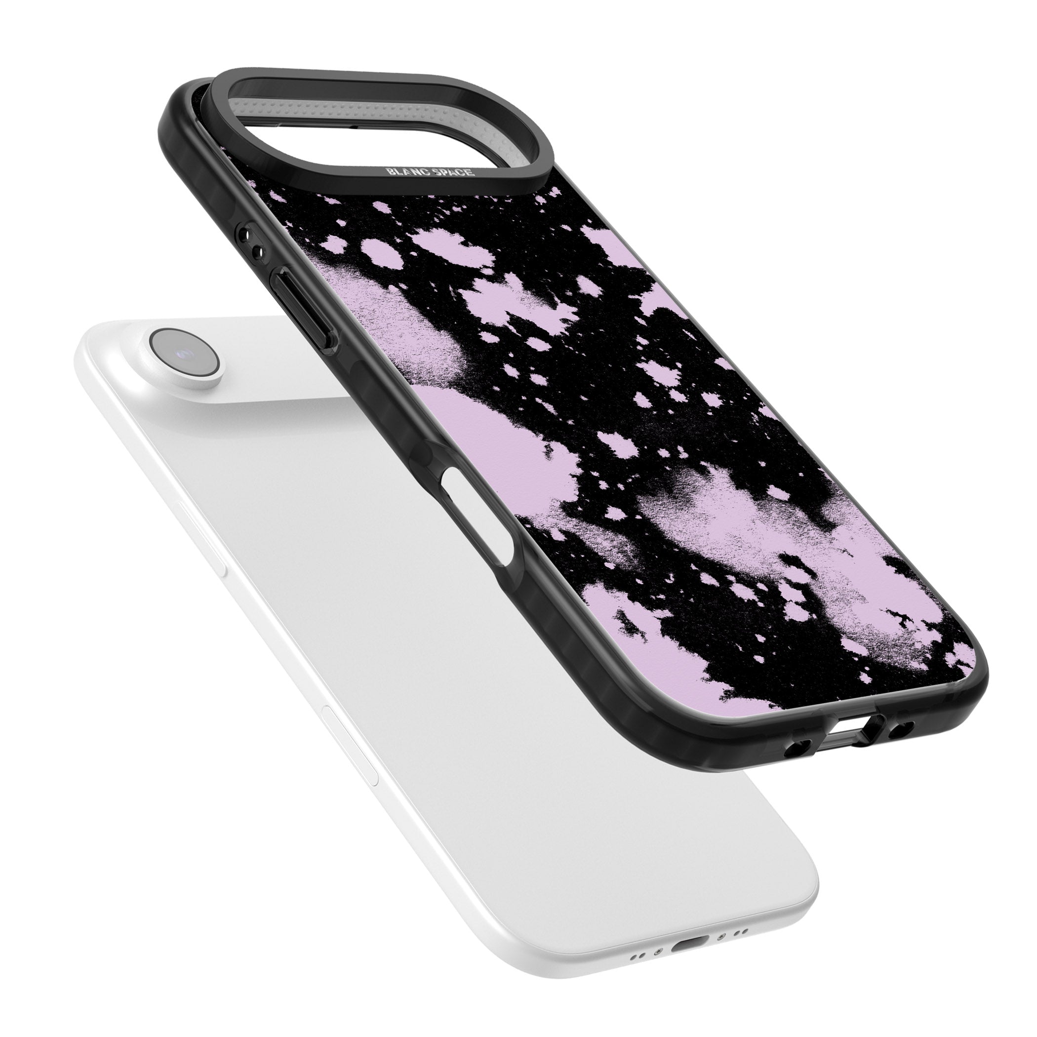 Pink & Black Acid Wash Tie Dye iPhone 17 Air Impact Pro Black Phone Case Colours