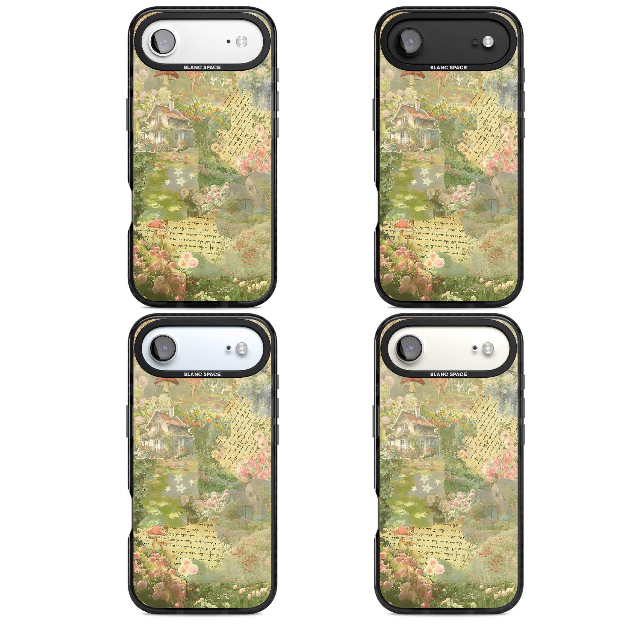 Soft Spring Collage iPhone 17 Air Impact Pro Black Phone Case APT Impact Protection