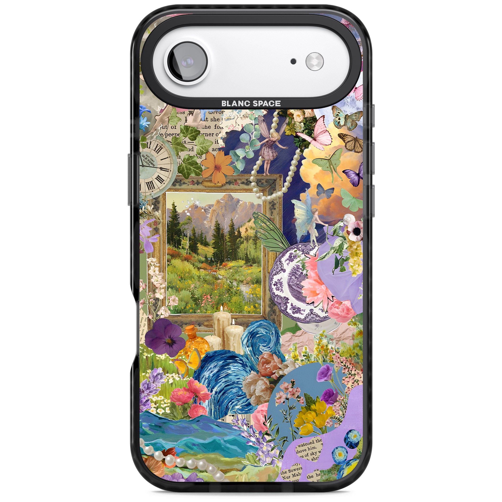 Vibrant Whimsy Collage iPhone 17 Air Impact Pro Black Phone Case