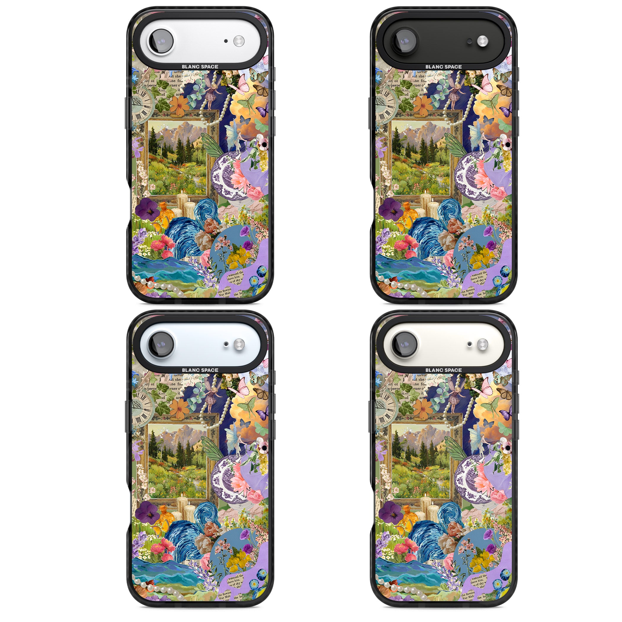 Vibrant Whimsy Collage iPhone 17 Air Impact Pro Black Phone Case APT Impact Protection