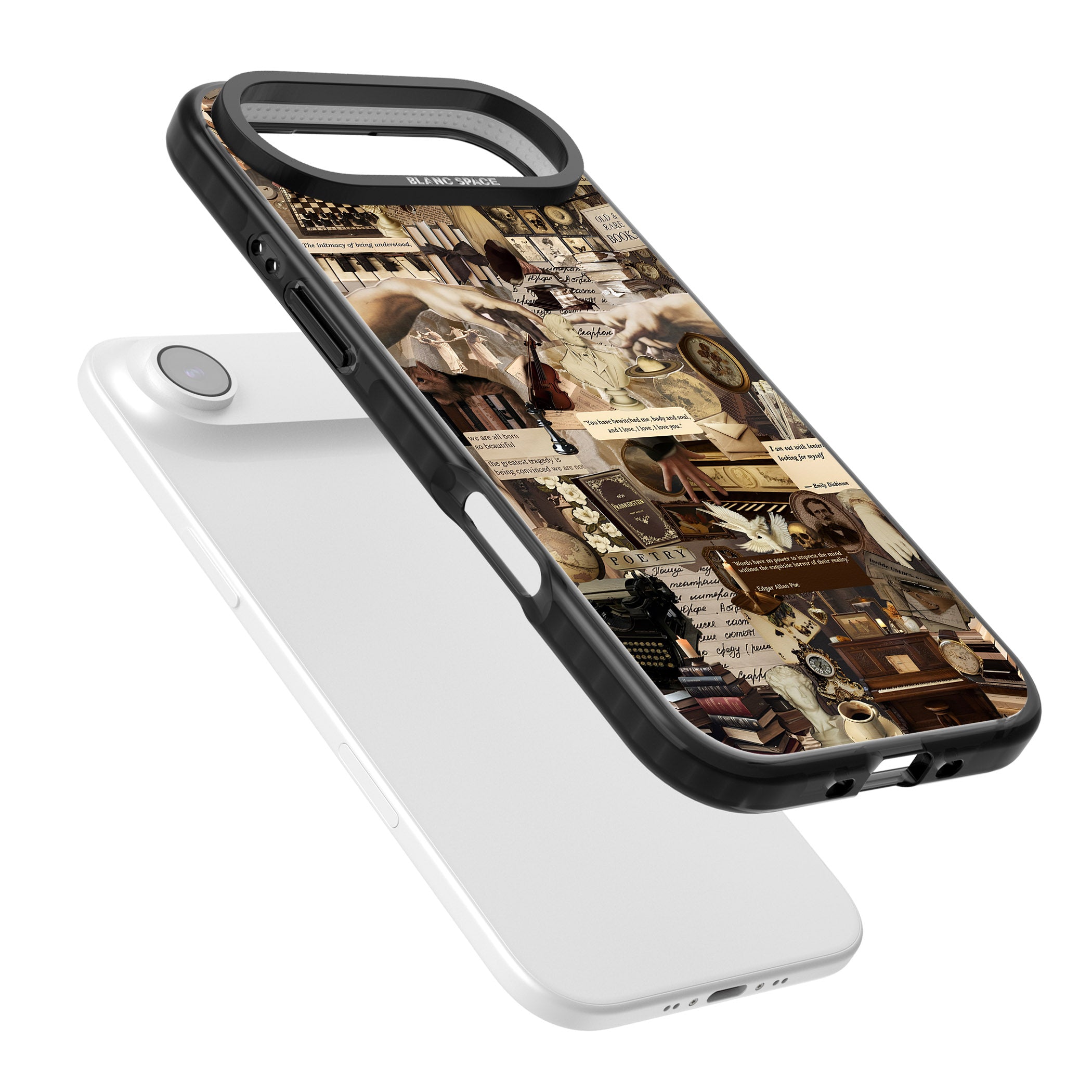 Antique Collage iPhone 17 Air Impact Pro Black Phone Case Colours