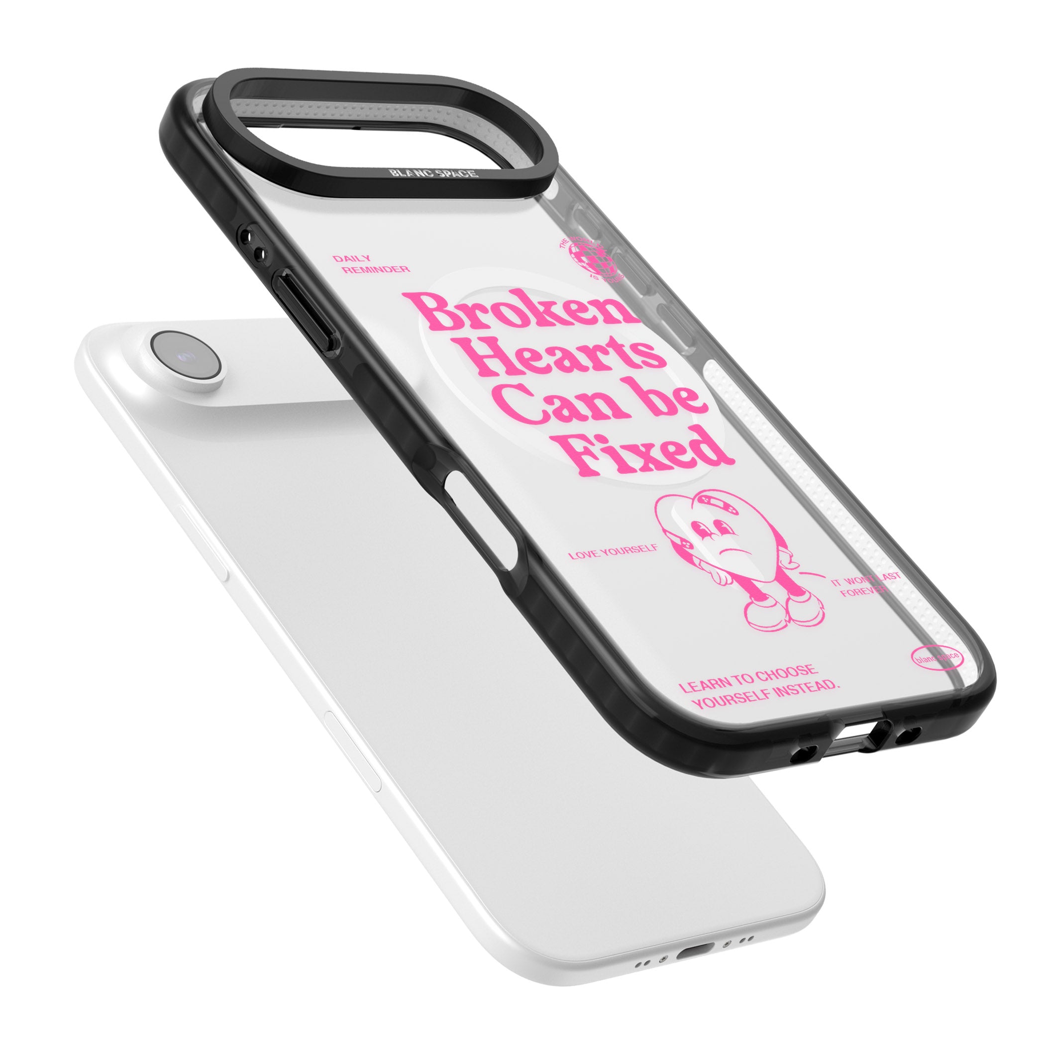Broken Hearts Can Be Fixed iPhone 17 Air Impact Pro Black Phone Case Colours