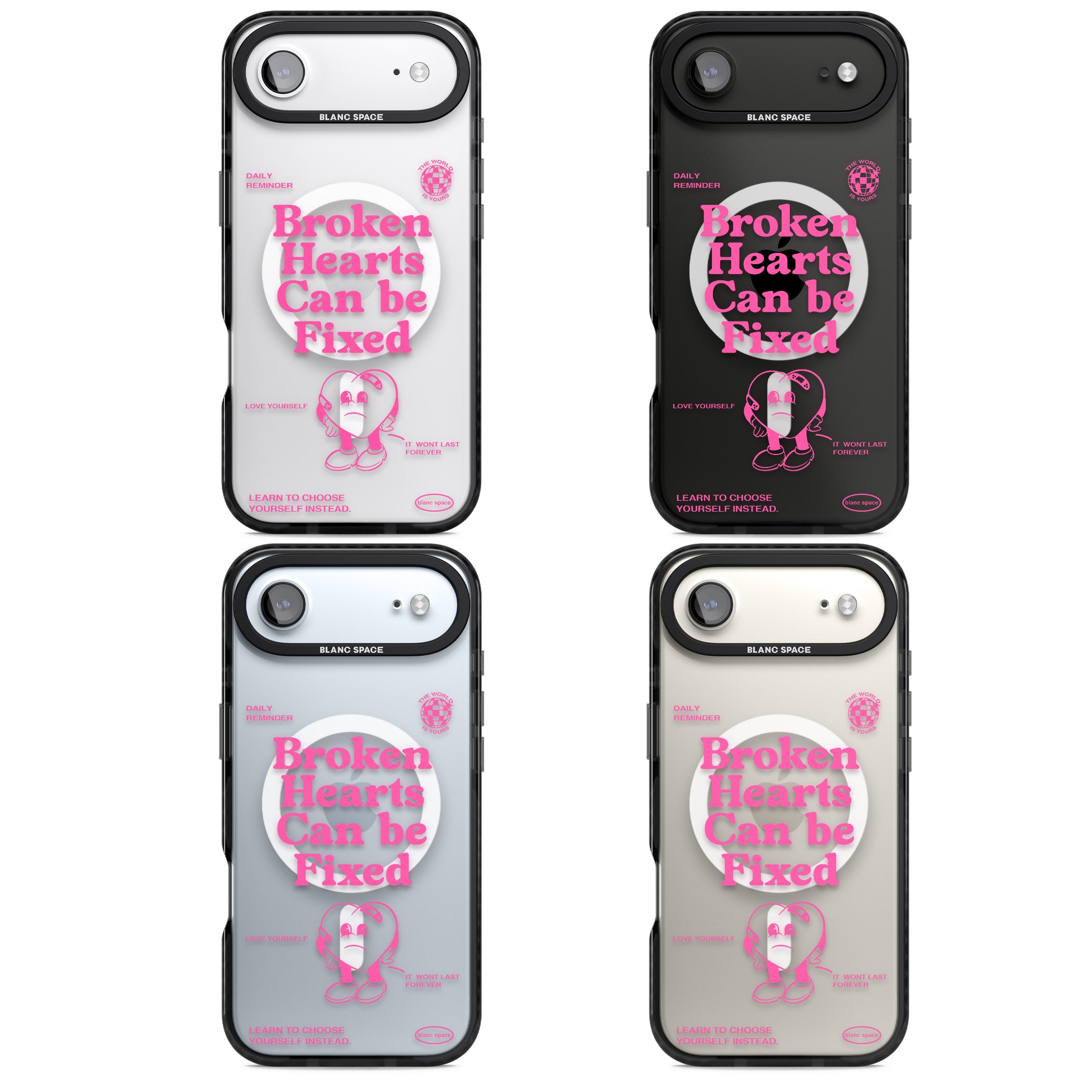 Broken Hearts Can Be Fixed iPhone 17 Air Impact Pro Black Phone Case APT Impact Protection