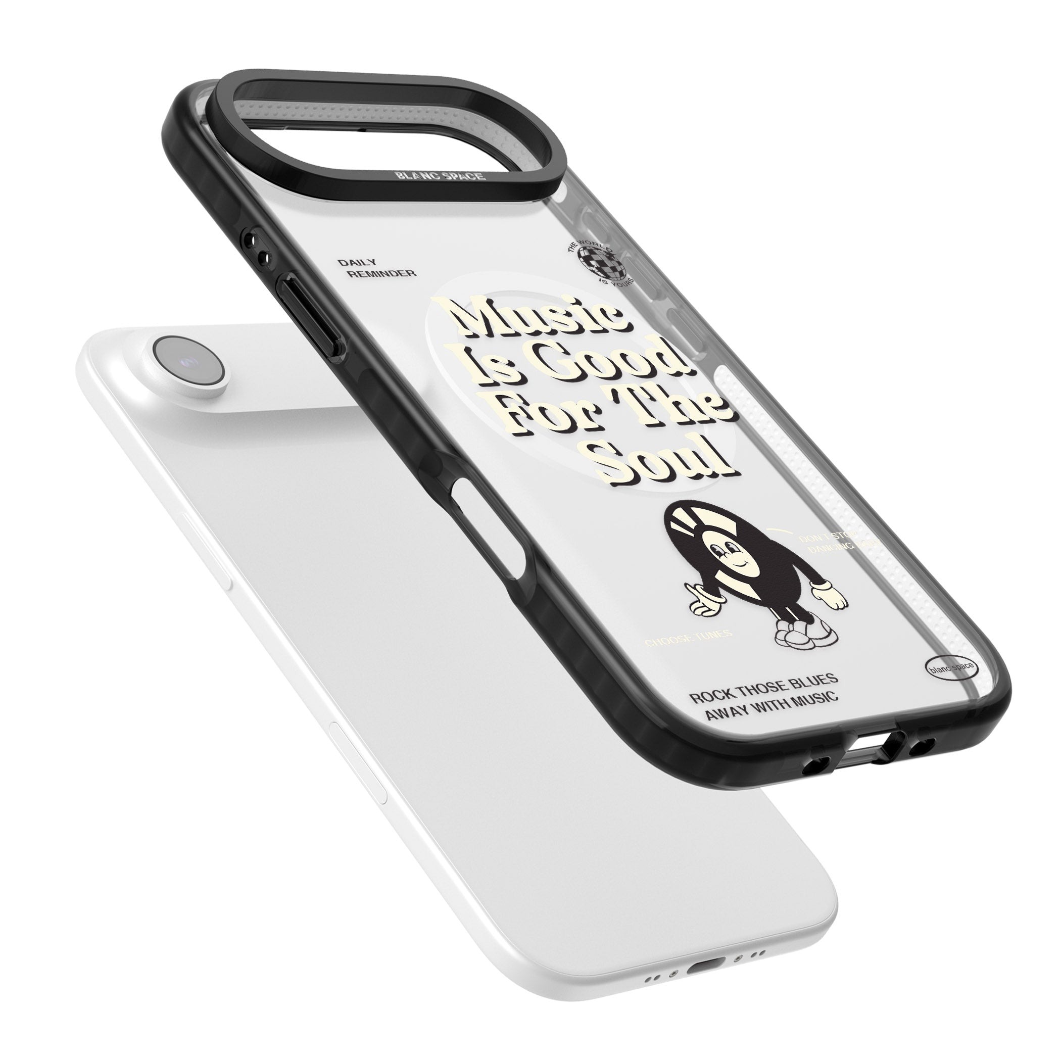 Music Is Good For The Soul iPhone 17 Air Impact Pro Black Phone Case Colours